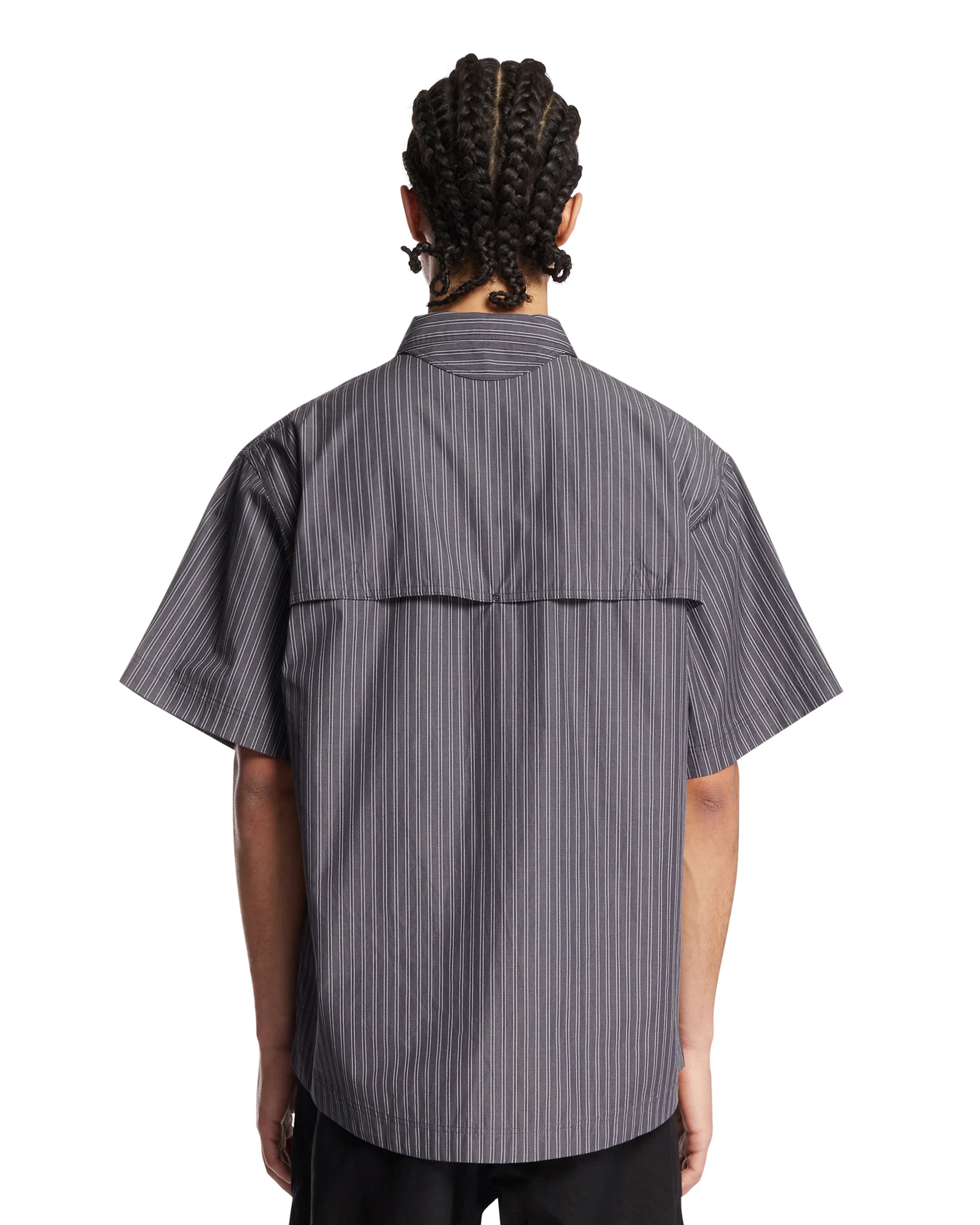 Camicia Camp A Righe Grigia - Image 5