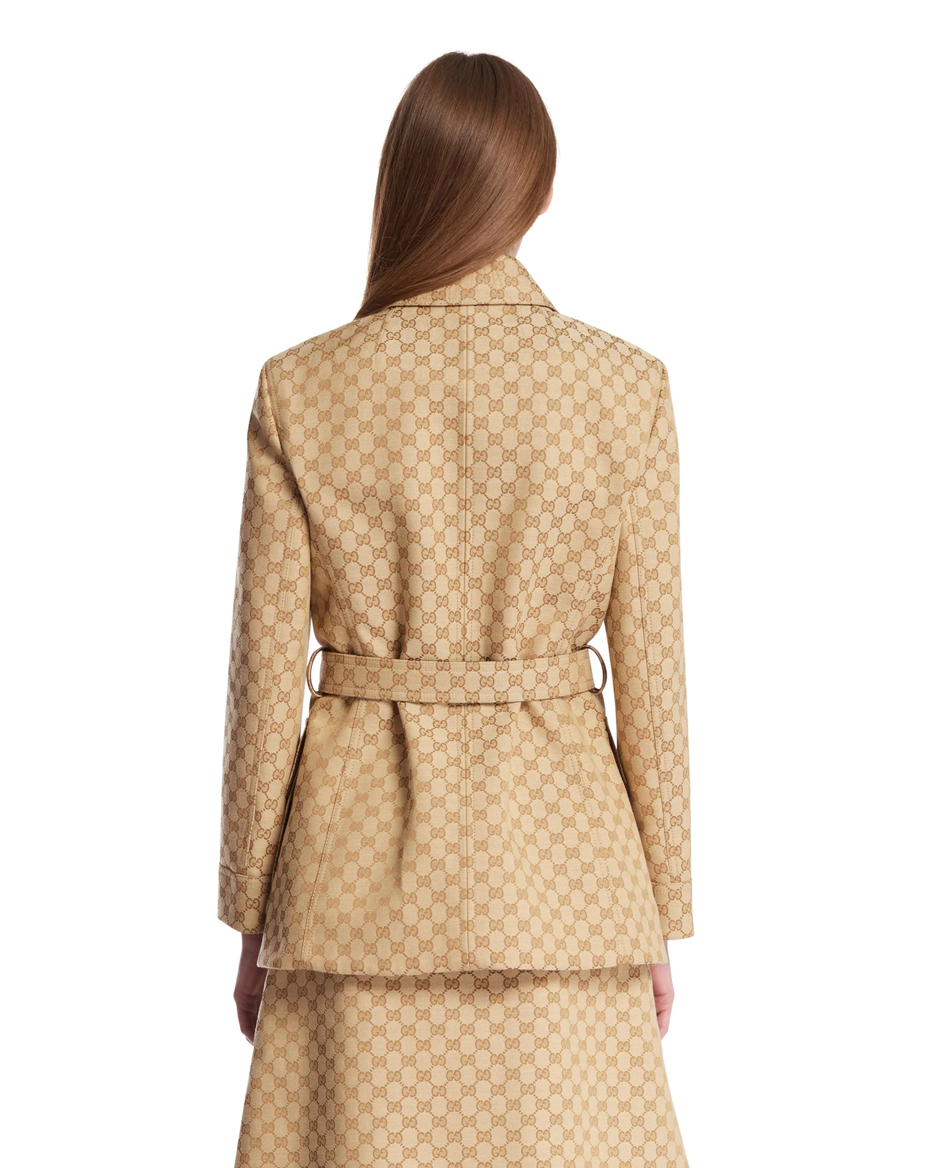 Giacca GG Con Cintura Beige - Image 5