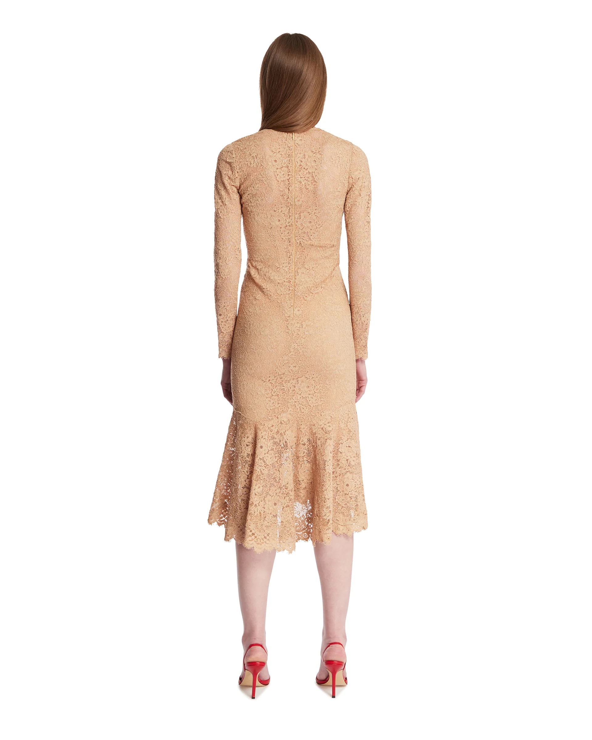 Abito In Pizzo GG Beige - Image 5