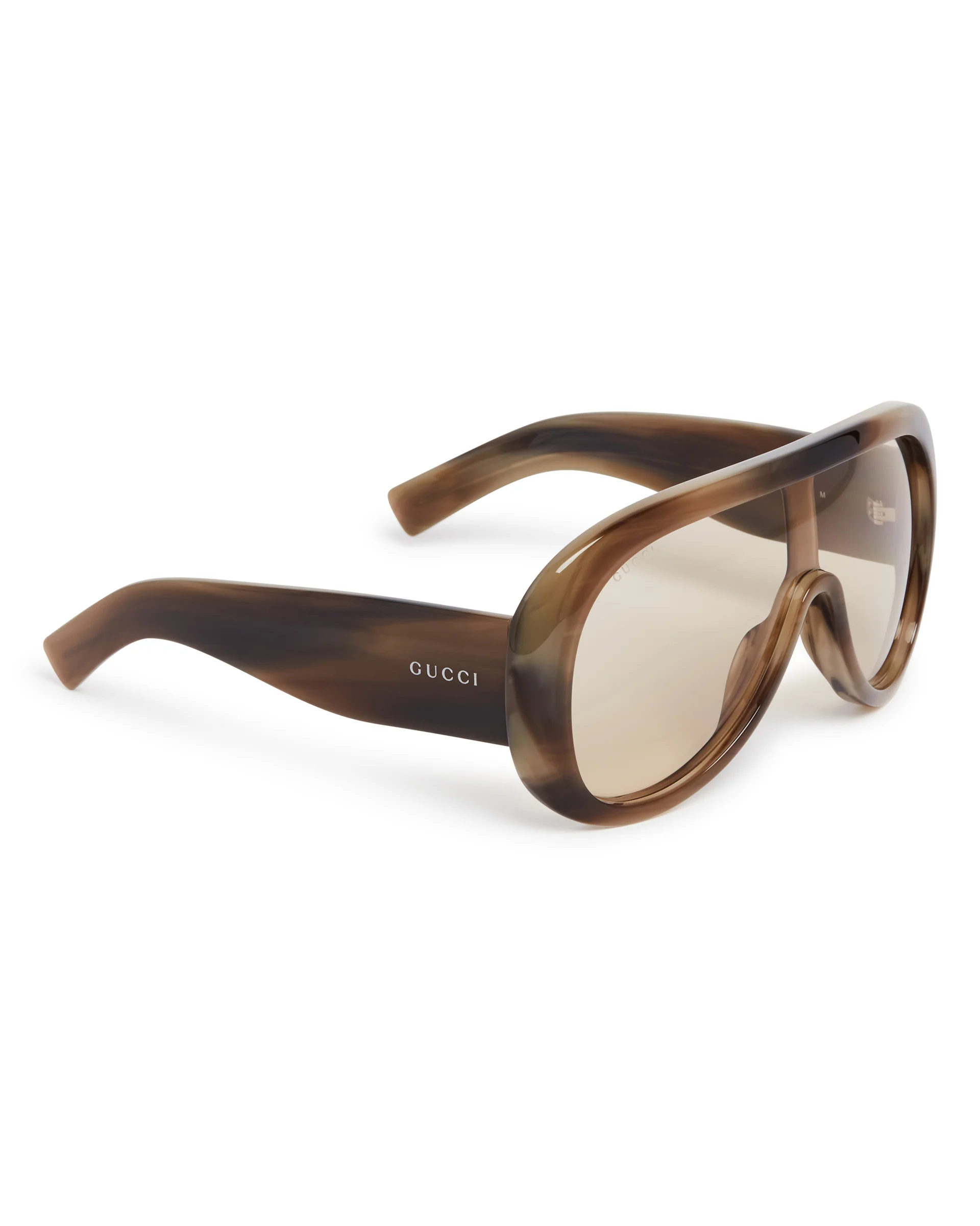 Occhiali Da Sole Rettangolari Beige - Image 4