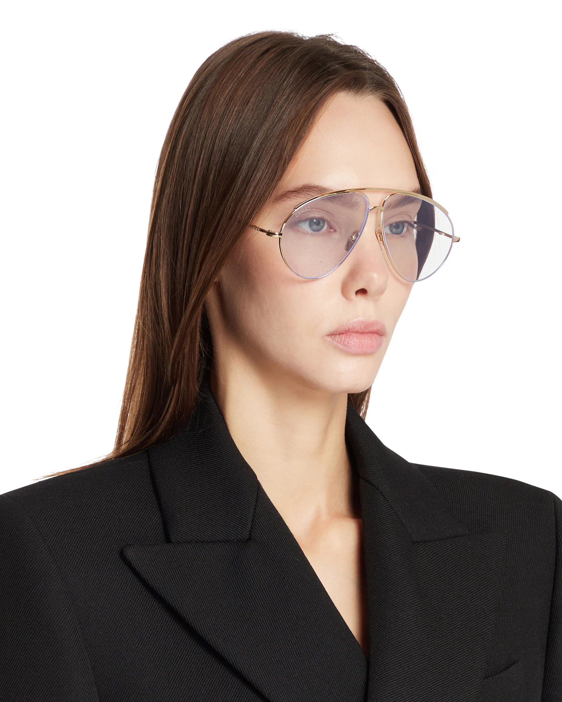Occhiali Da Sole Aviator Dorati - Image 3