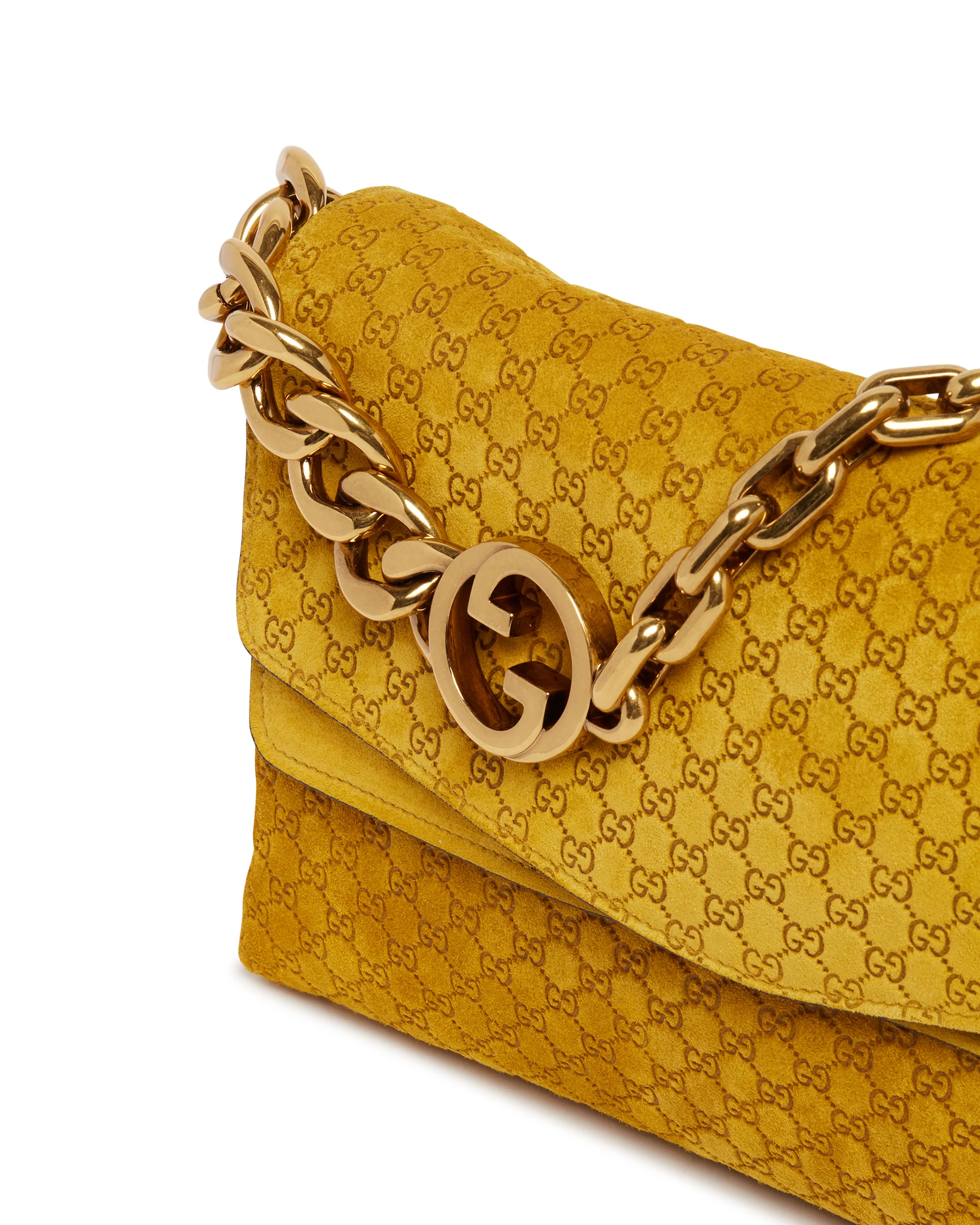 Borsa Con Catena Media Gialla - Image 4