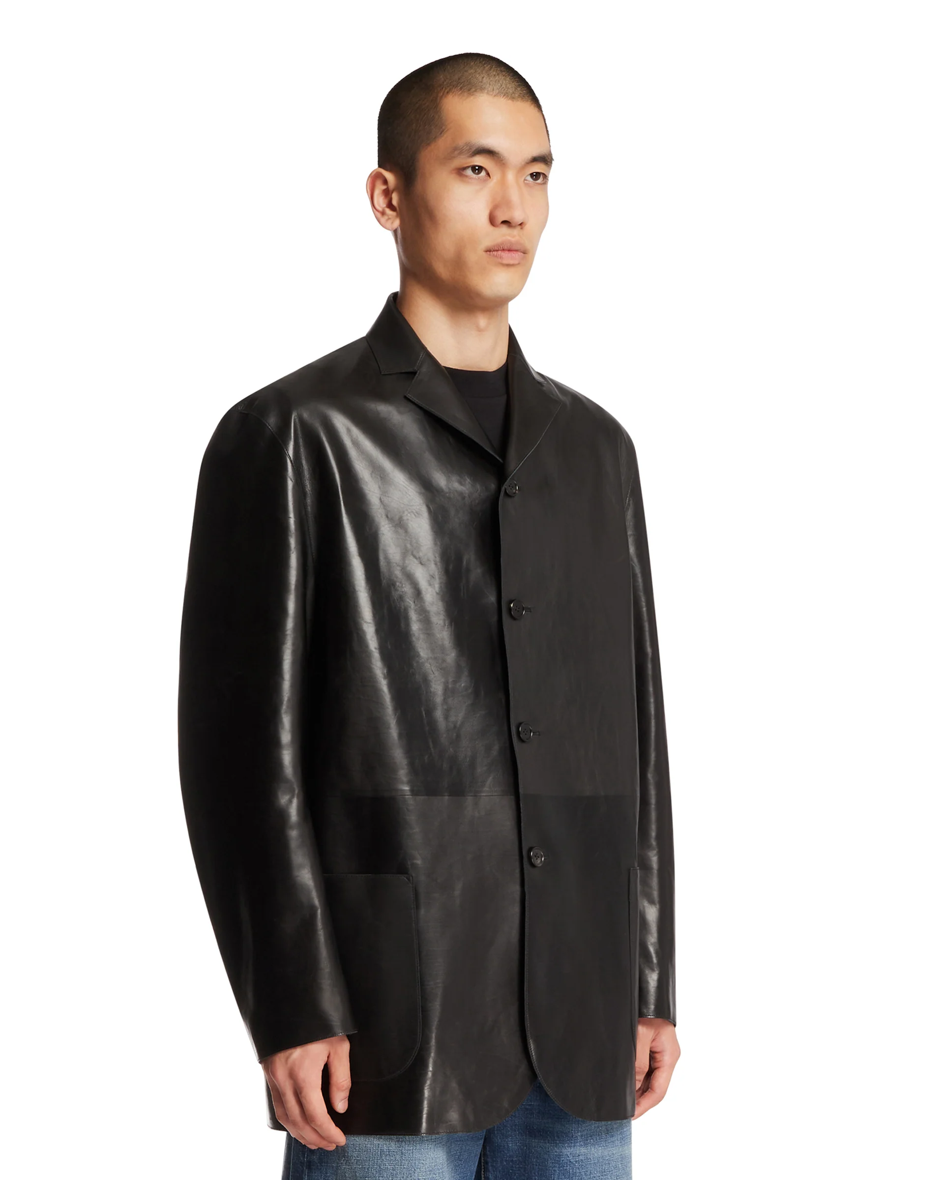 Giacca In Pelle Nera - Image 2