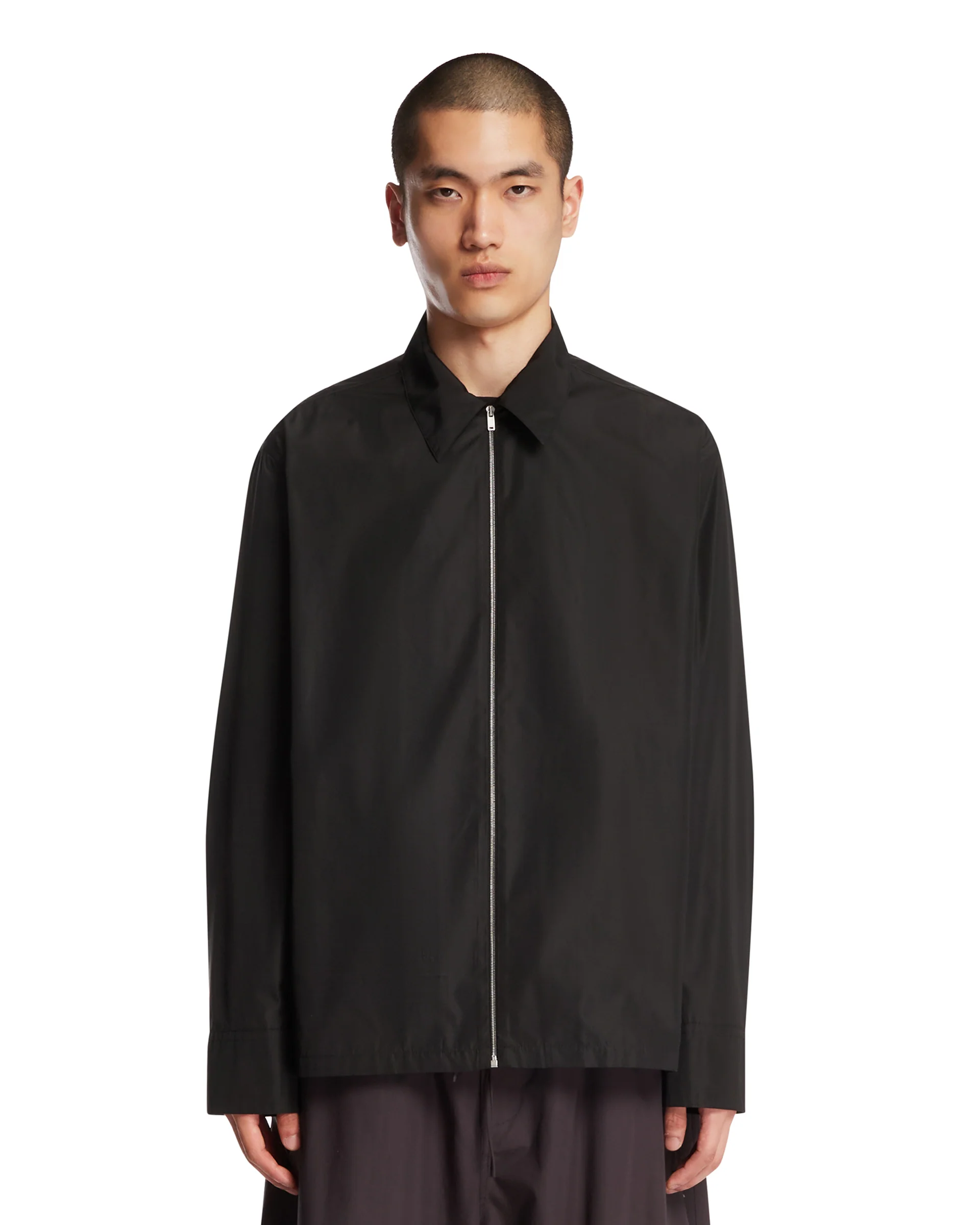Giacca Con Zip Nera