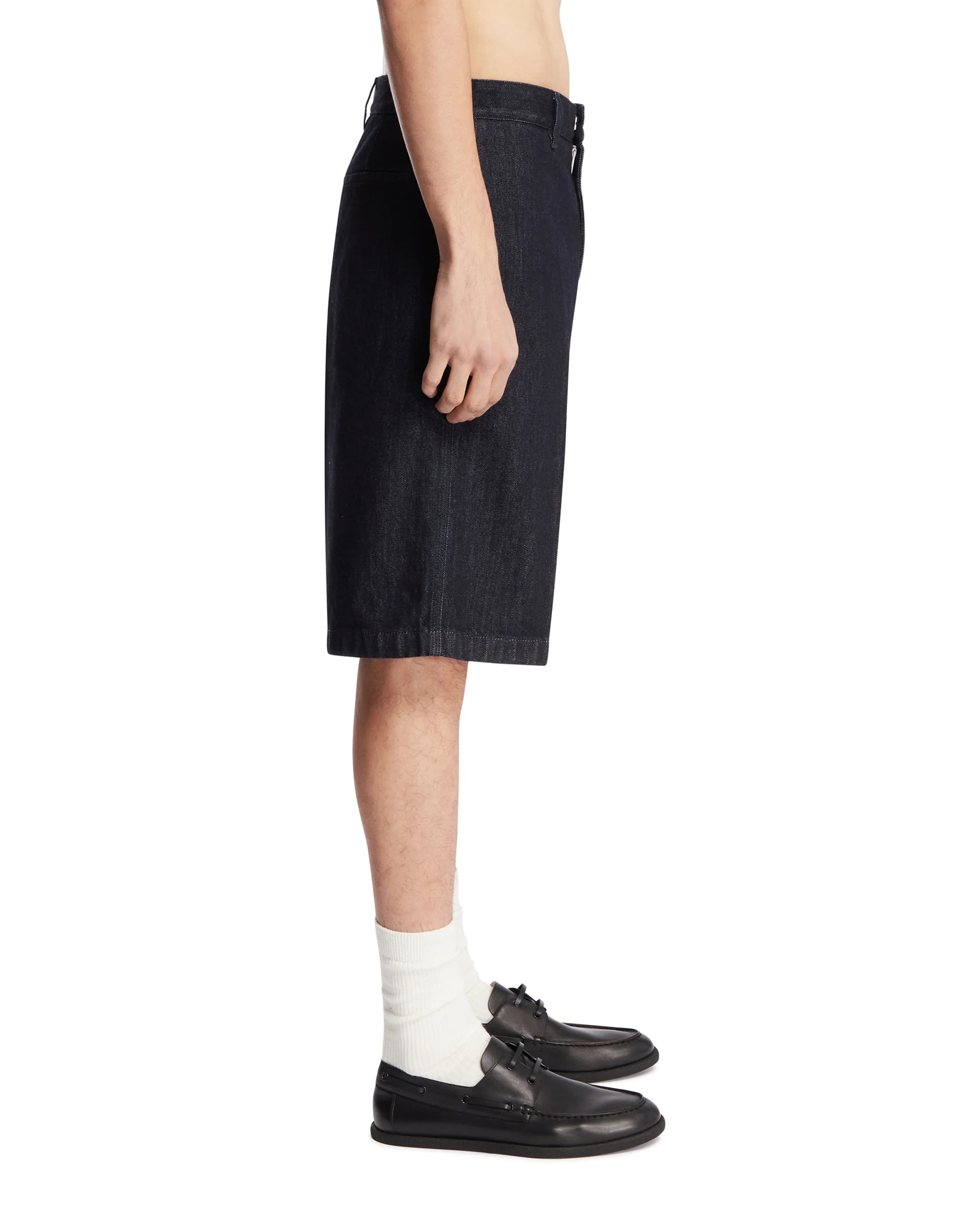 Shorts In Denim Leggero Blu - Image 4
