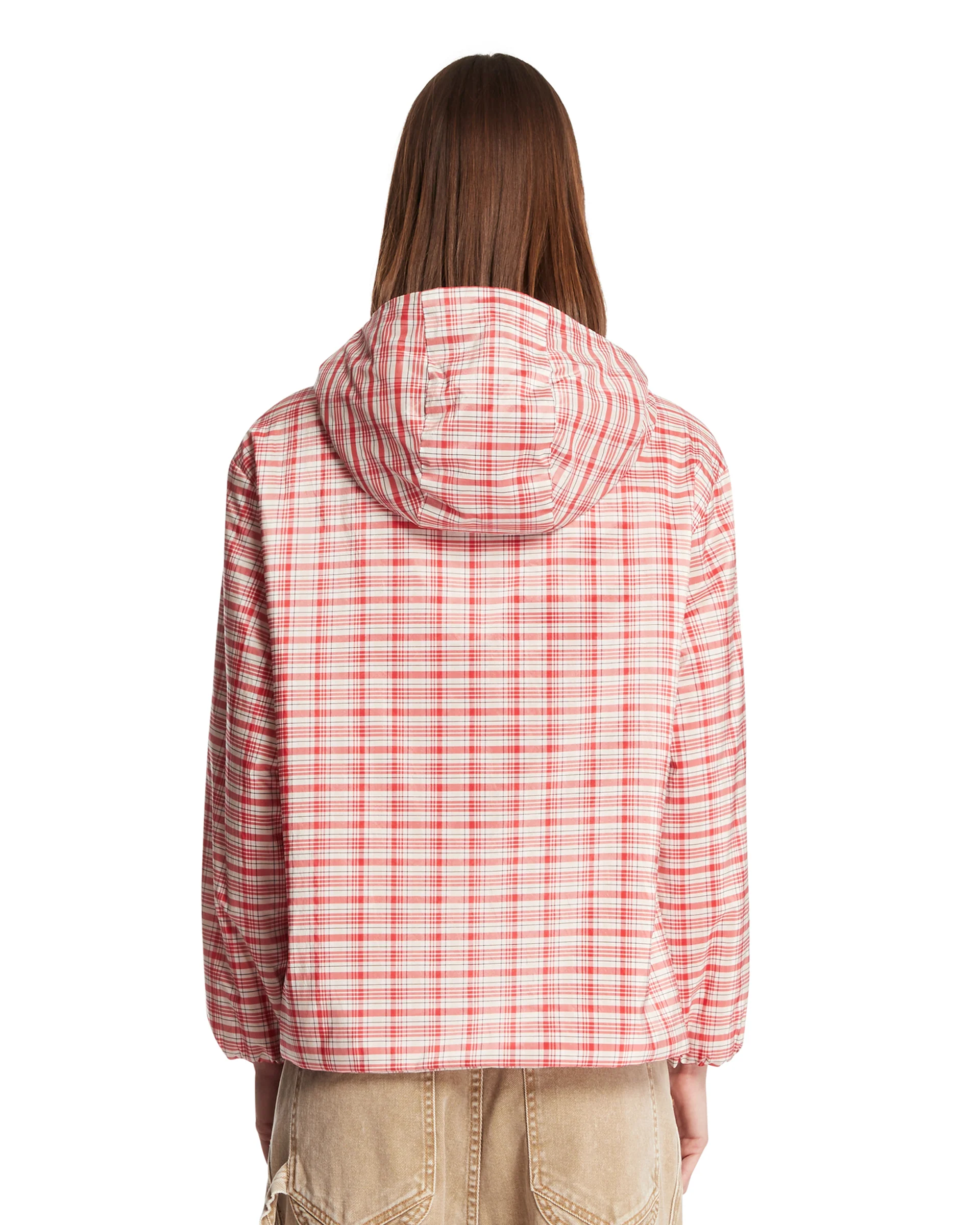 Giacca Con Zip E Cappuccio A Quadri - Image 5
