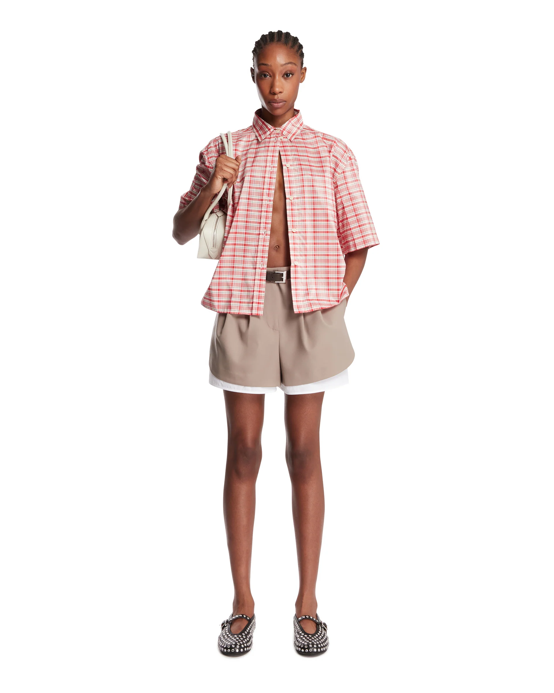 Camicia A Quadri Rossa E Bianca - Image 3