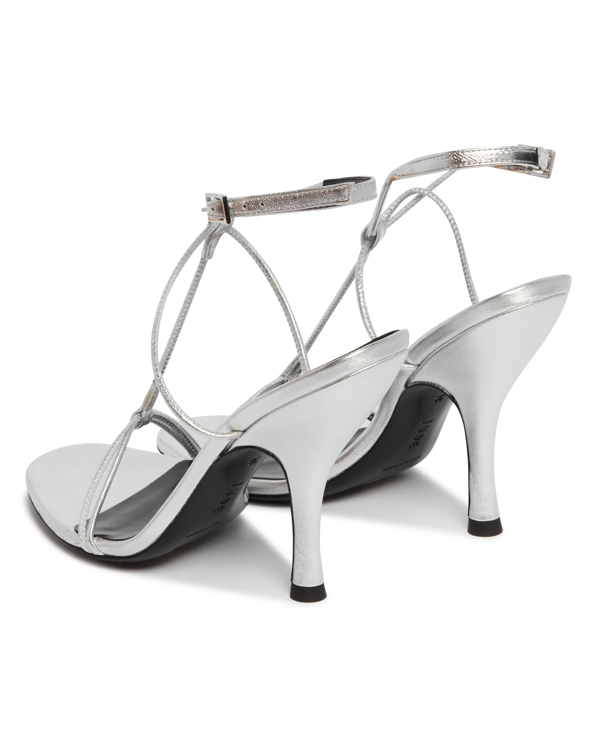 Sandali Mixer In Pelle Argentati - Image 5