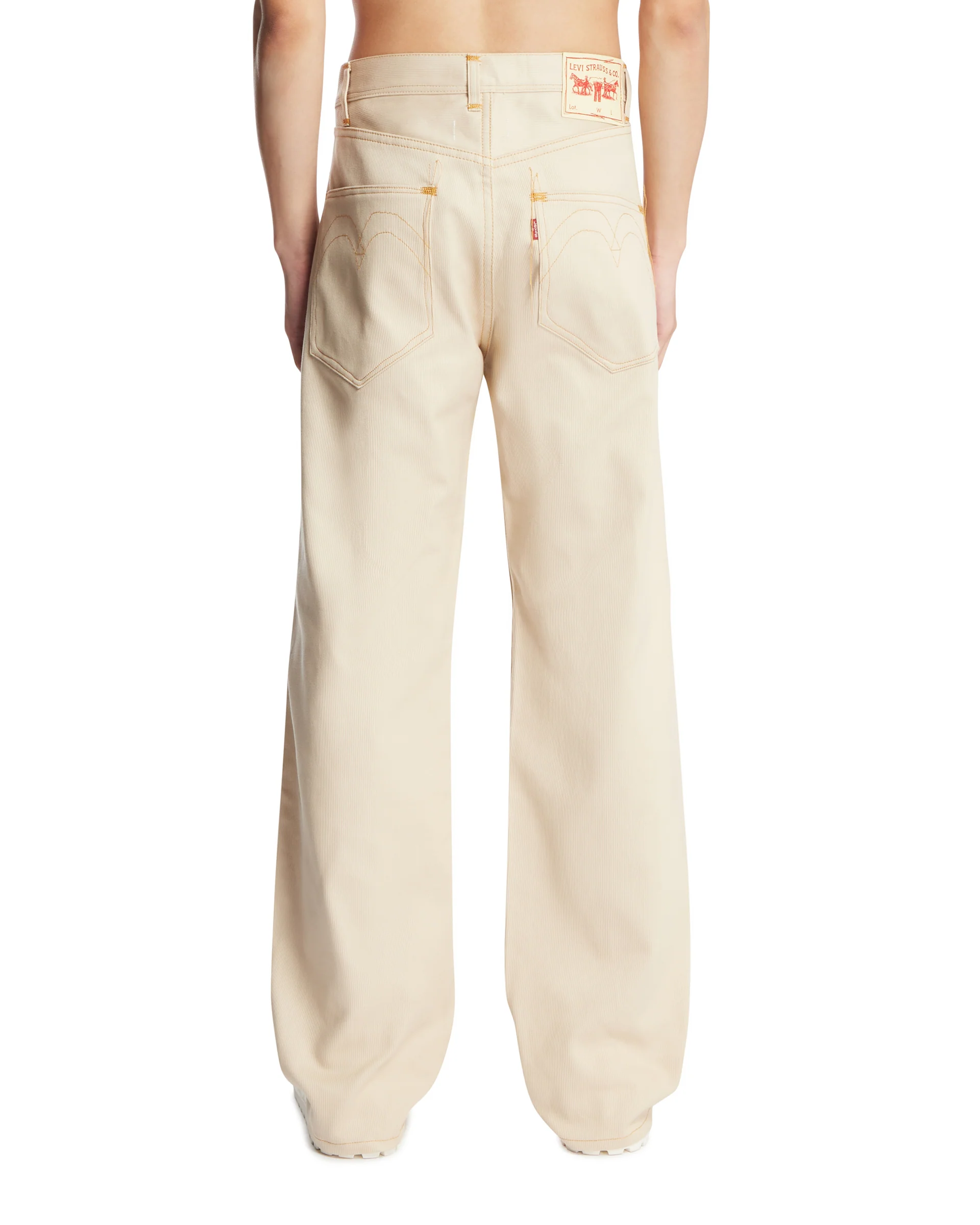 Jeans In Cotone Beige - Image 5