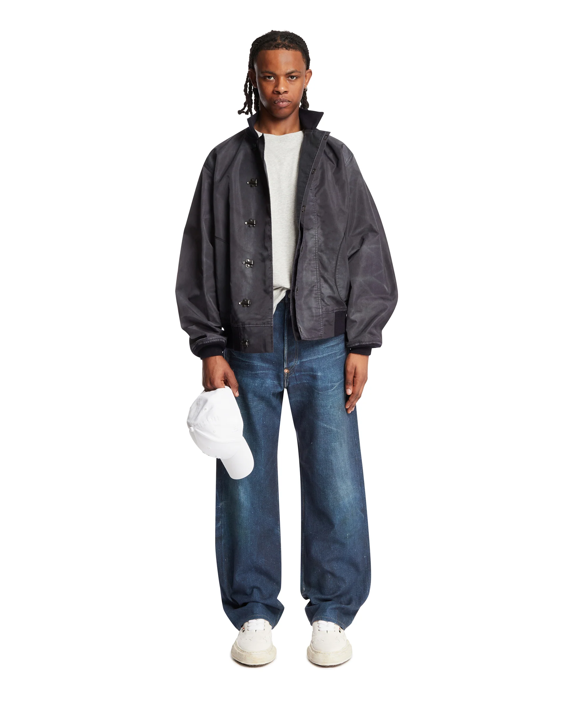 Jeans Regolabili Trompe L'oeil Blu - Image 3