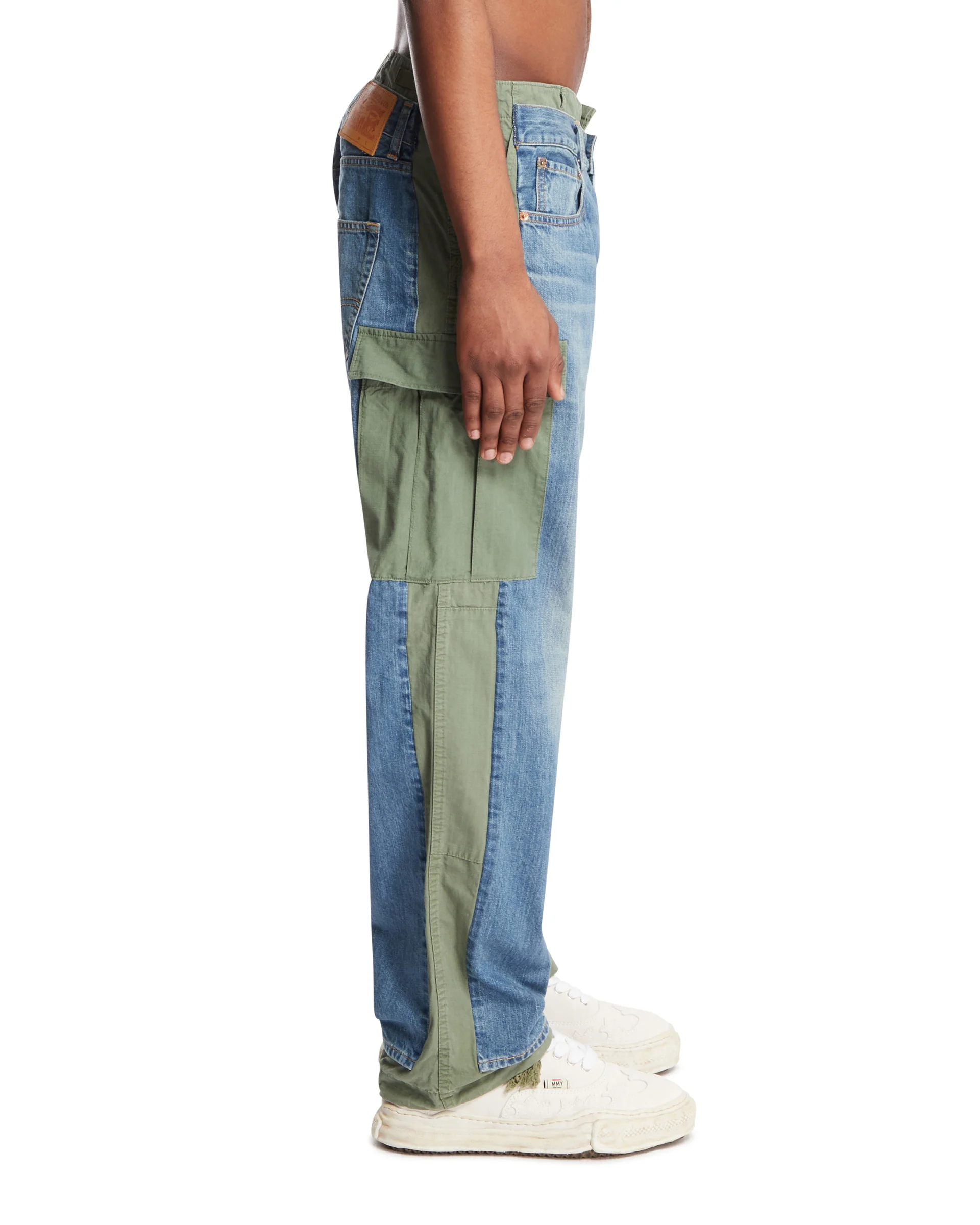 Jeans A Pannelli Verdi - Image 4