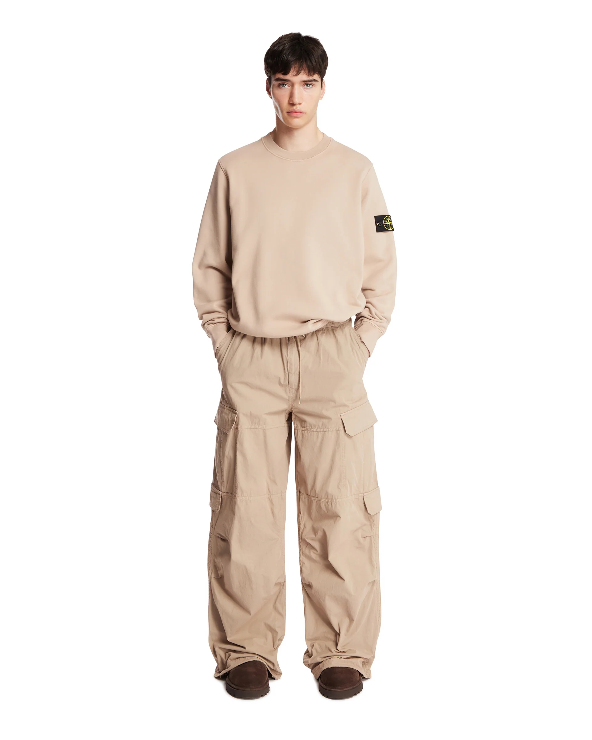 Pantaloni Multitasche Beige - Image 3