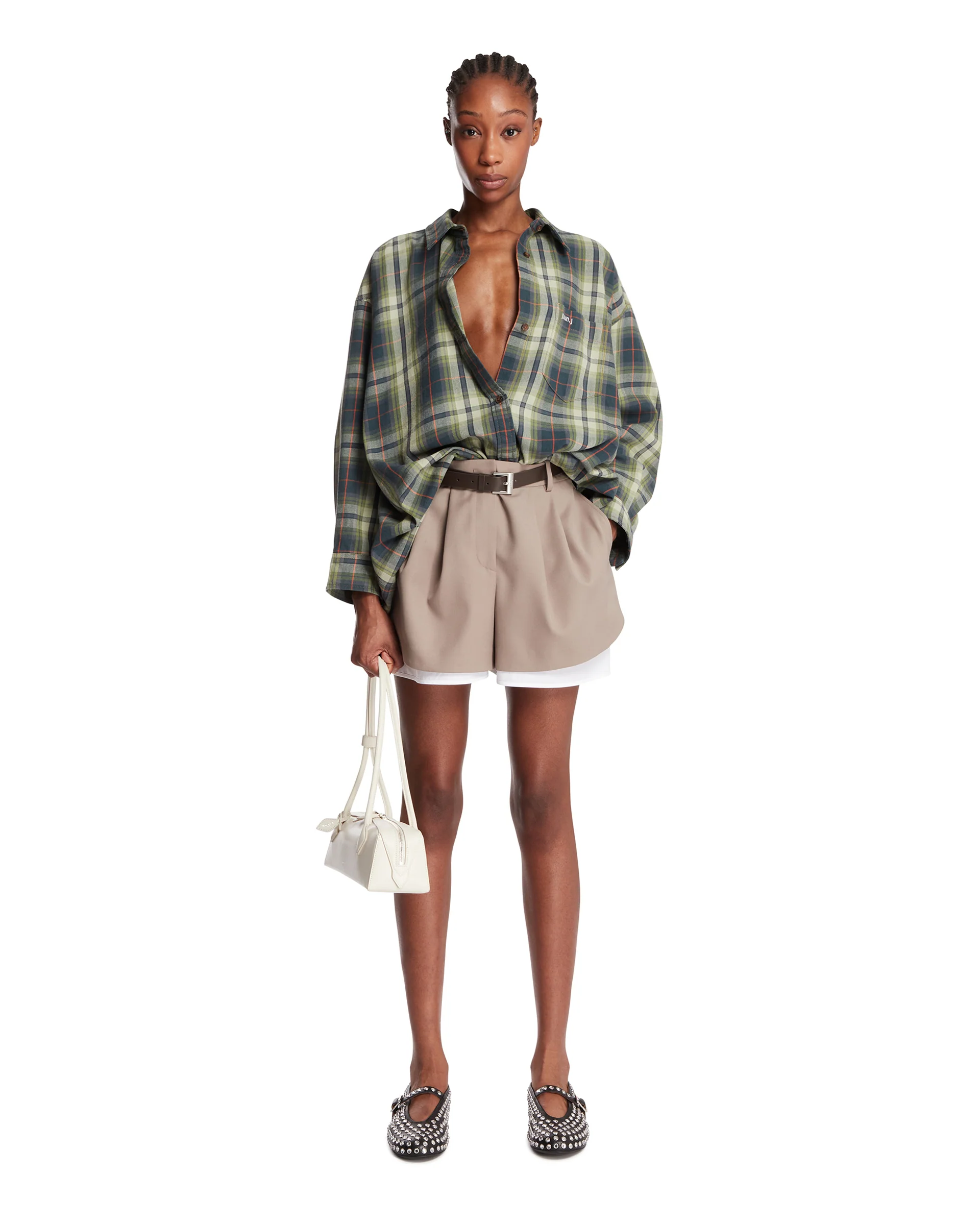 Camicia In Cotone A Quadri Verde - Image 3