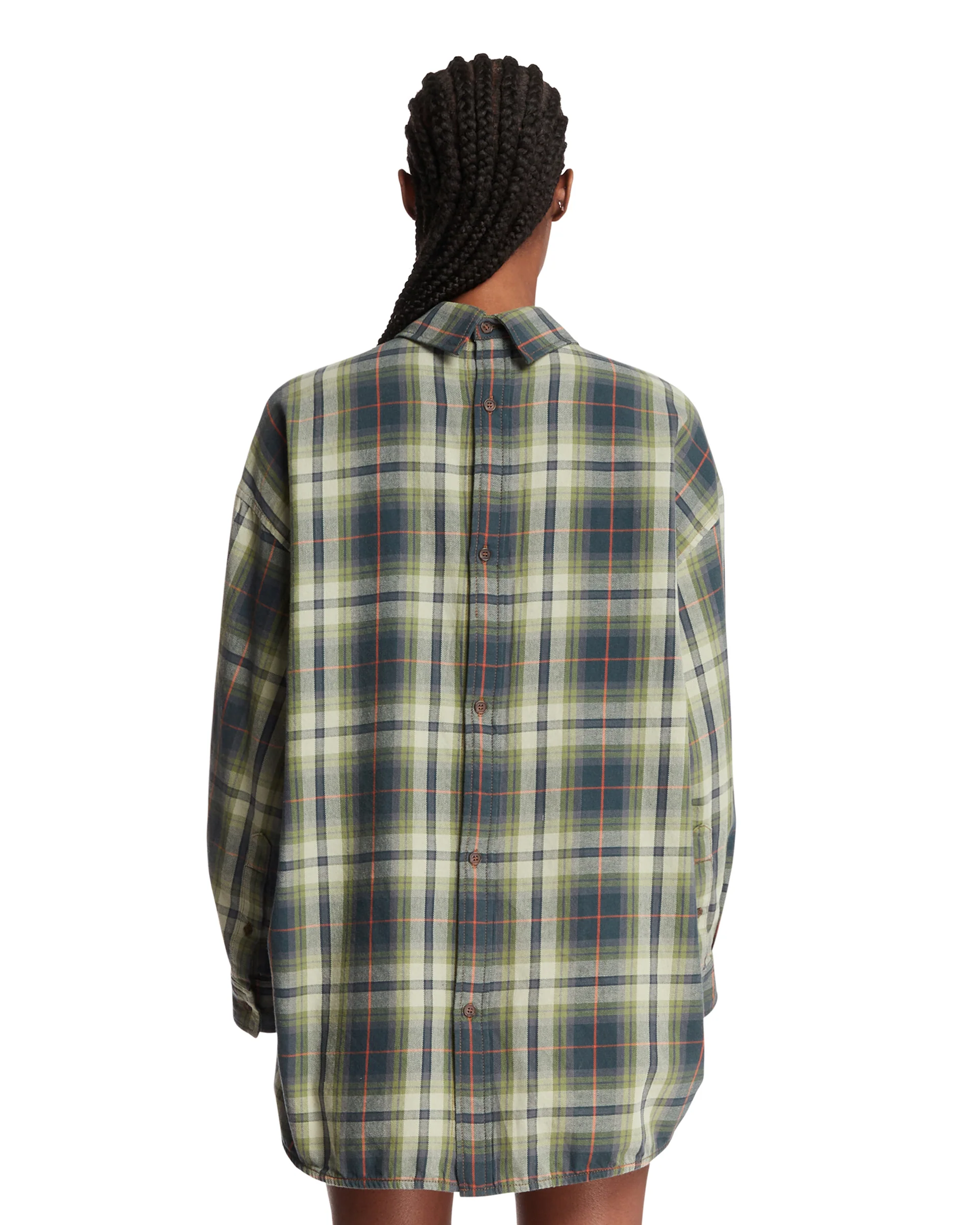Camicia In Cotone A Quadri Verde - Image 5