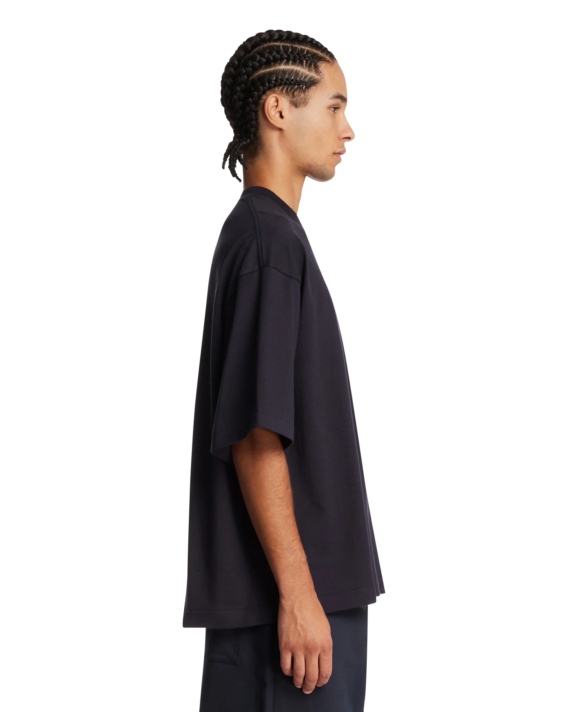 T-Shirt In Cotone Blu - Image 4