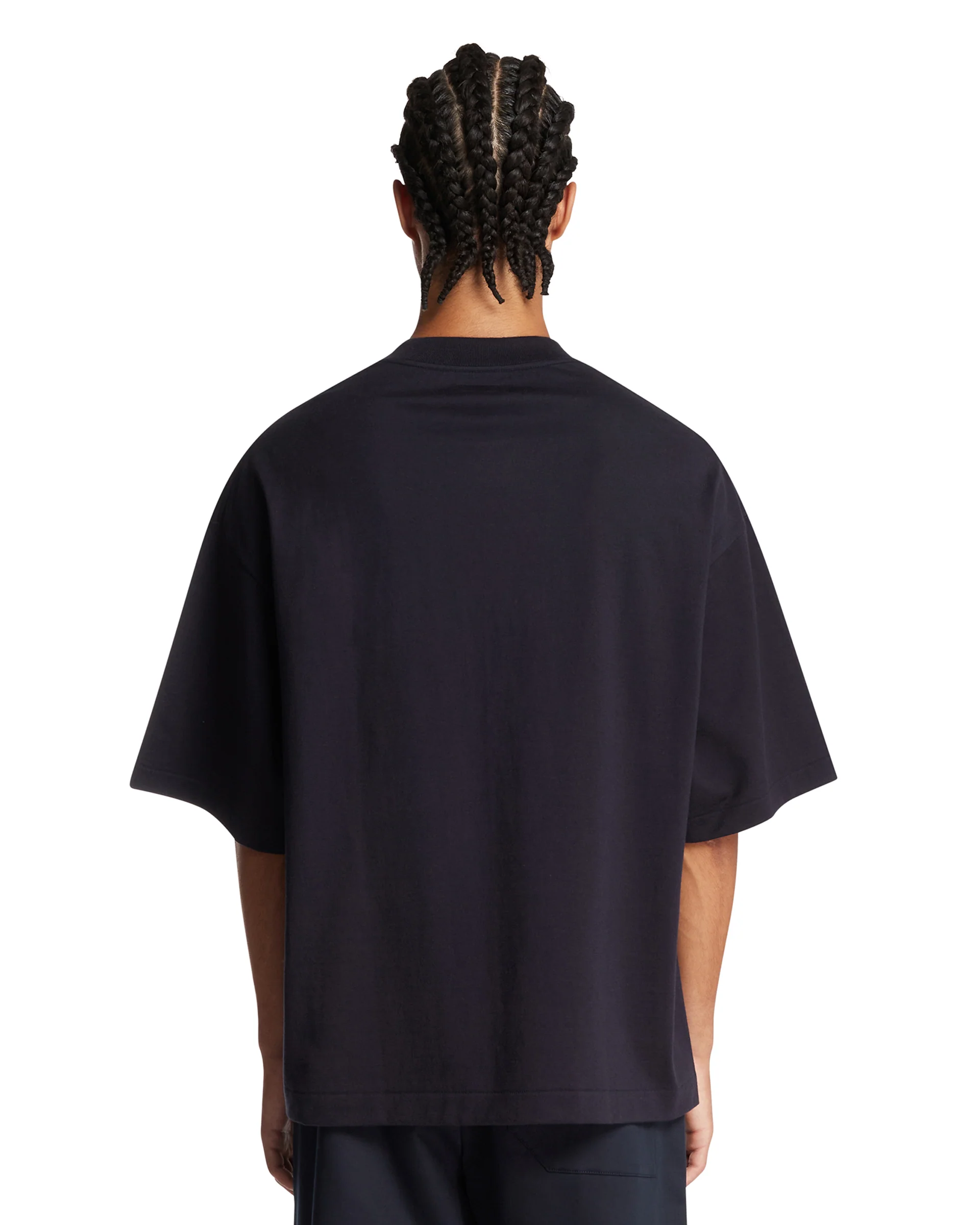 T-Shirt In Cotone Blu - Image 5