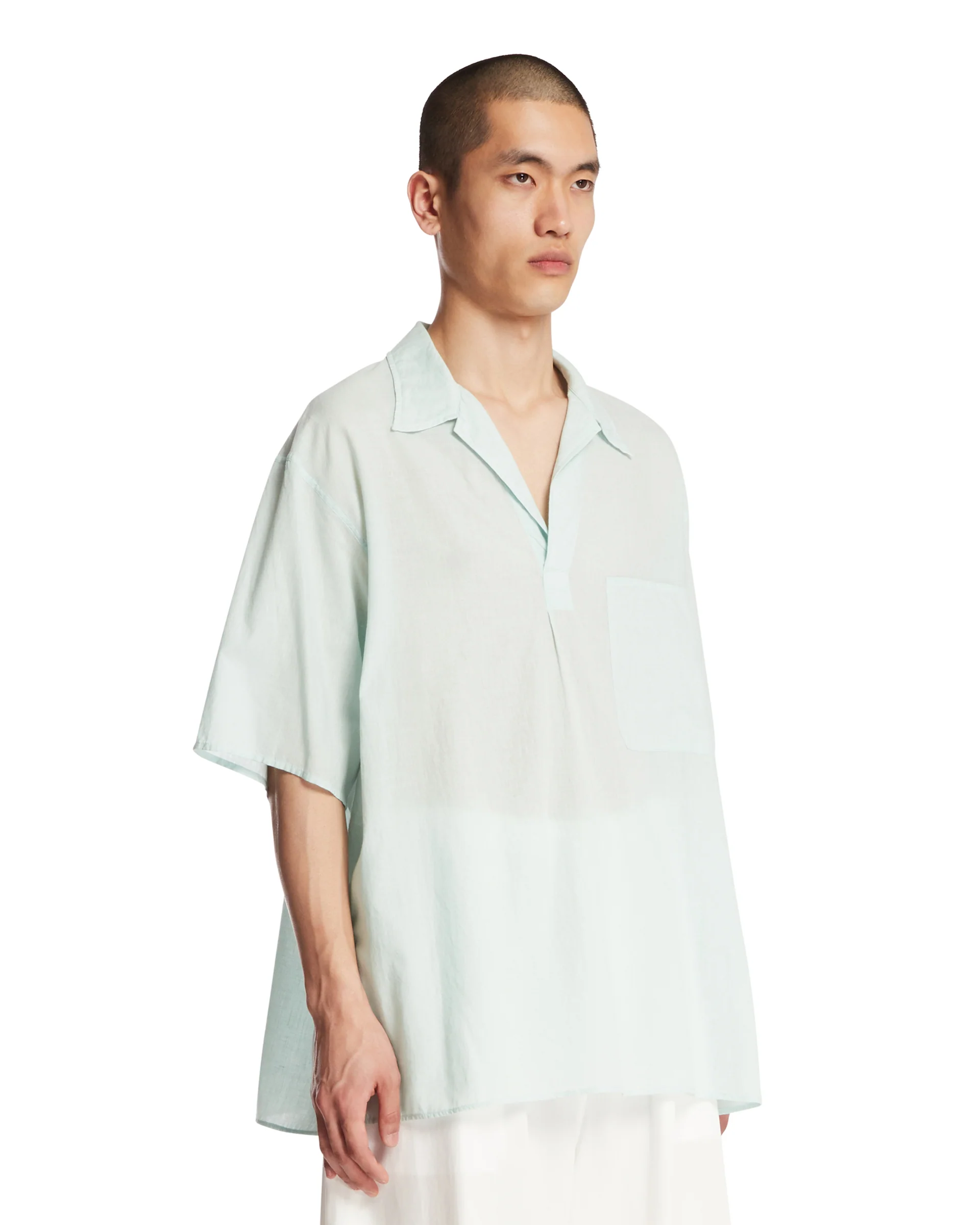 Camicia A Maniche Corte Verde - Image 2