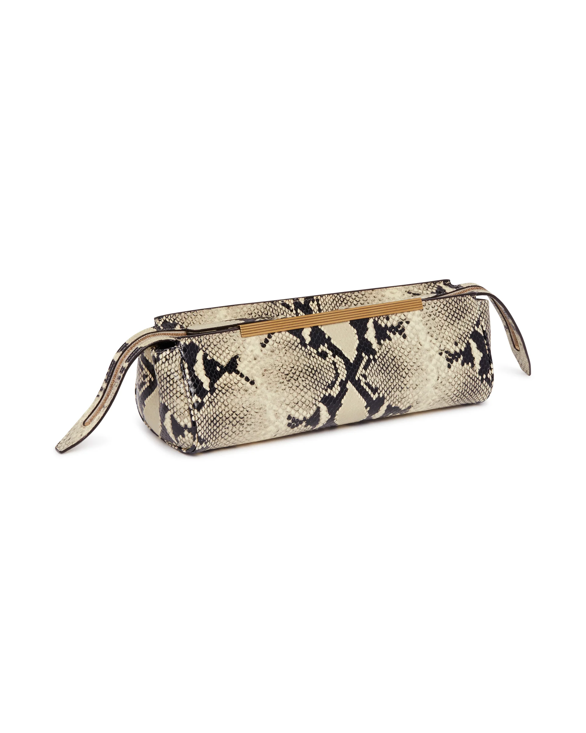 Clutch Stampa Serpente Beige - Image 4