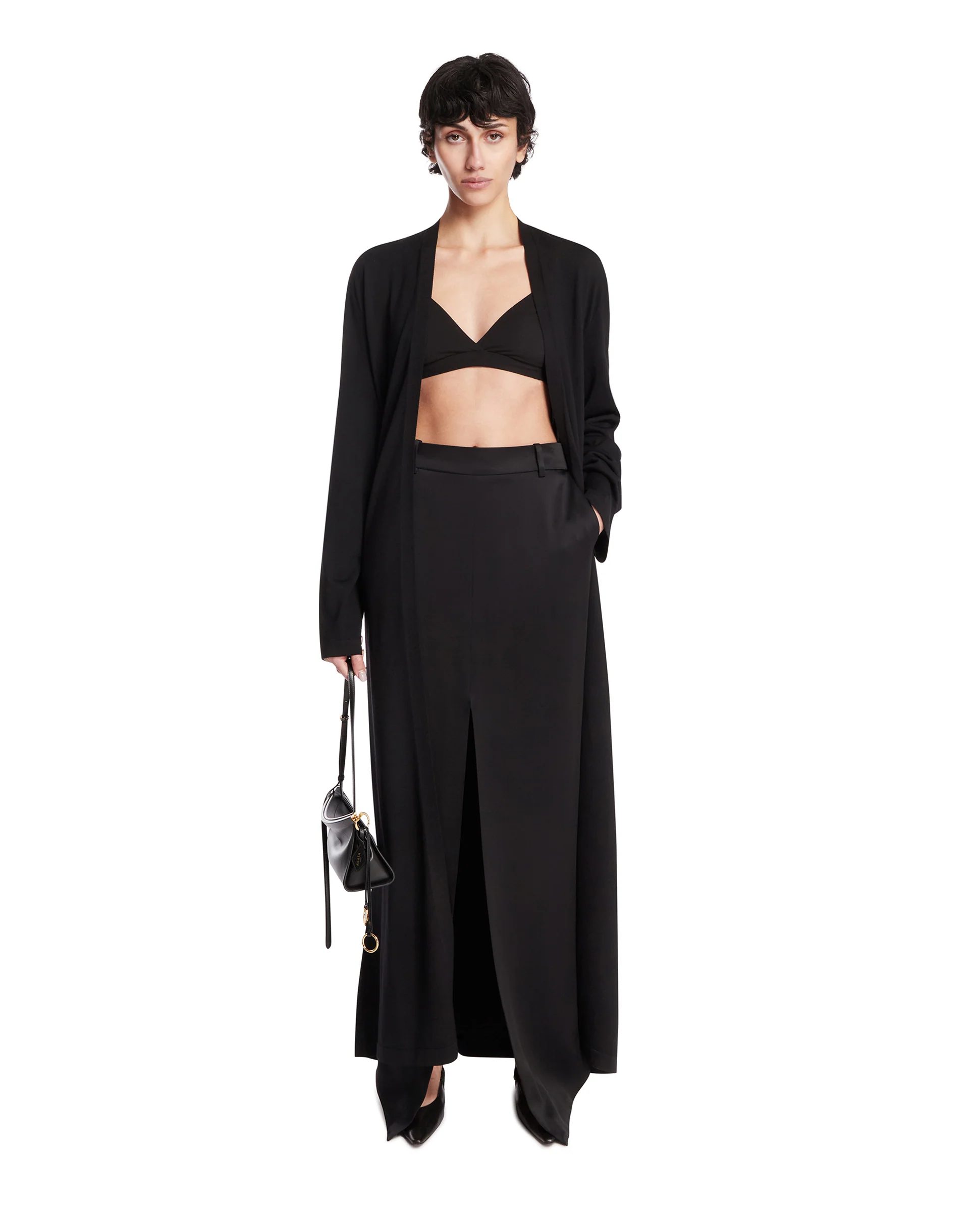 Cardigan Alek Lungo Nero - Image 3