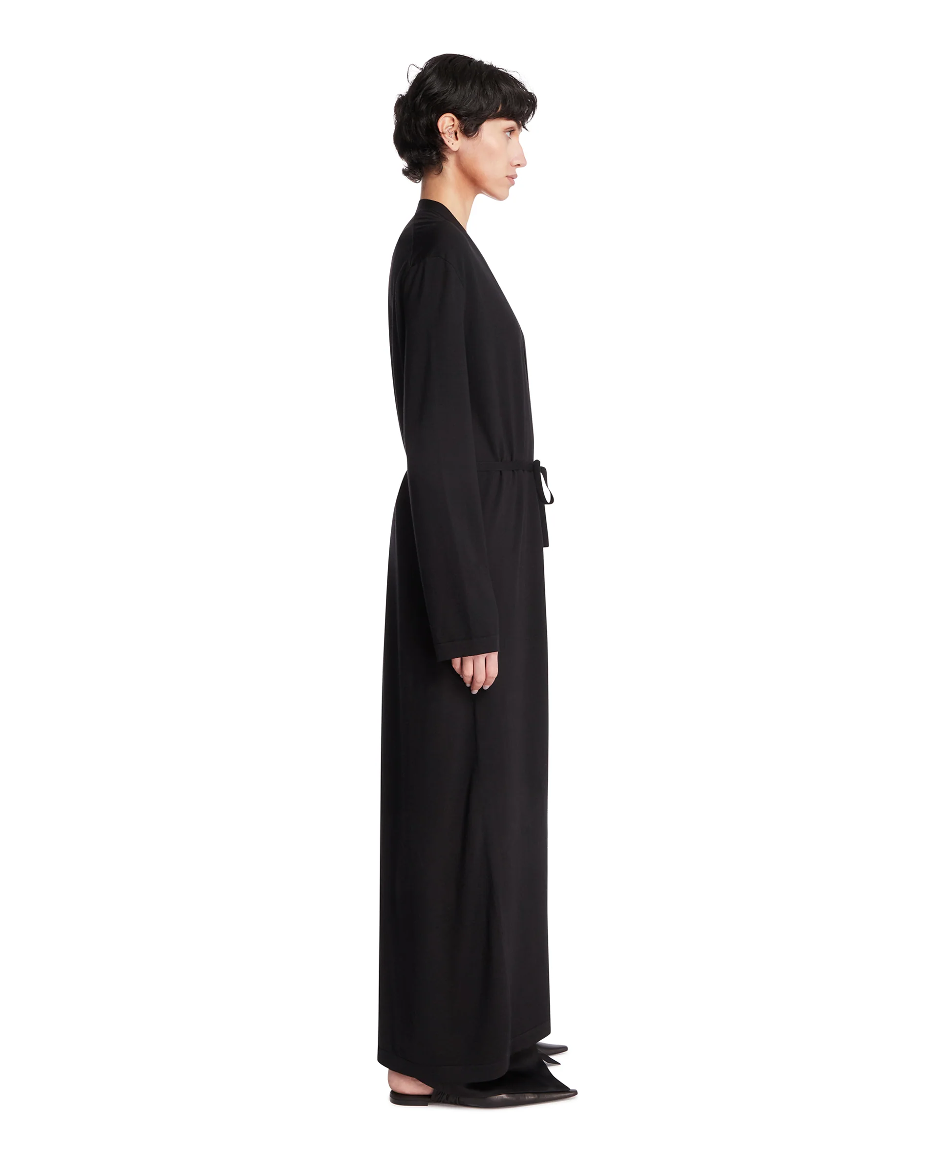 Cardigan Alek Lungo Nero - Image 4