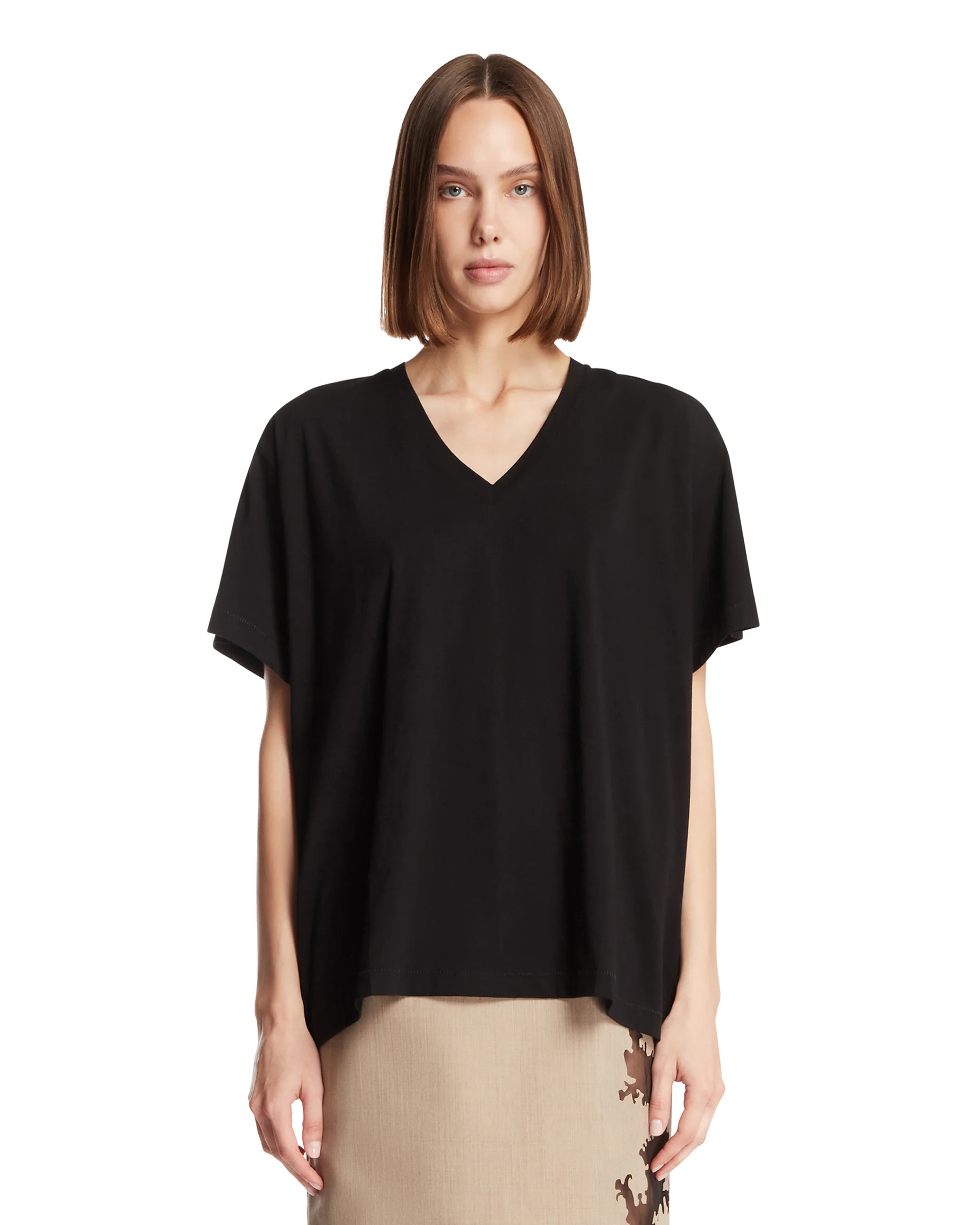 T-Shirt Linda In Cotone Nera