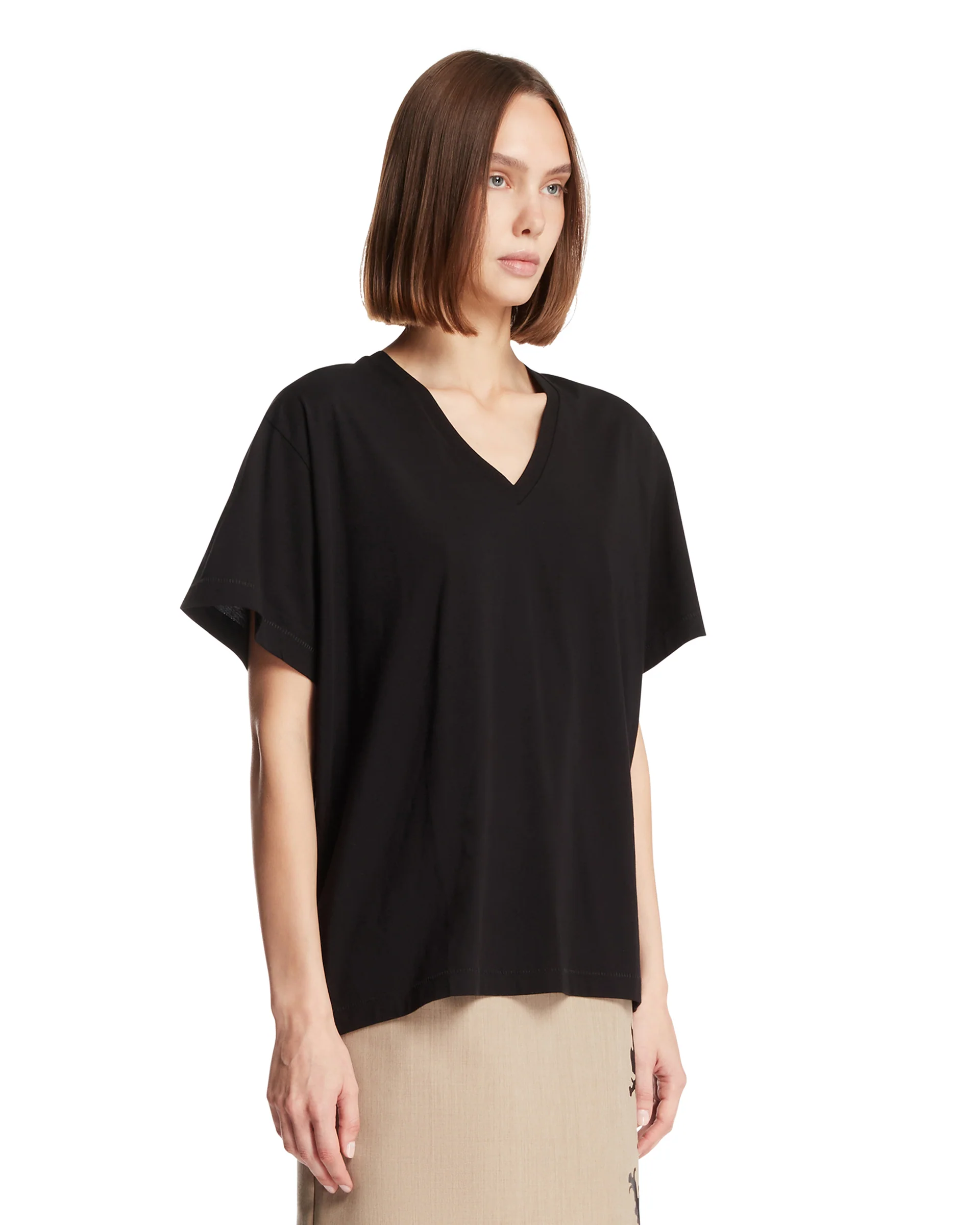 T-Shirt Linda In Cotone Nera - Image 2
