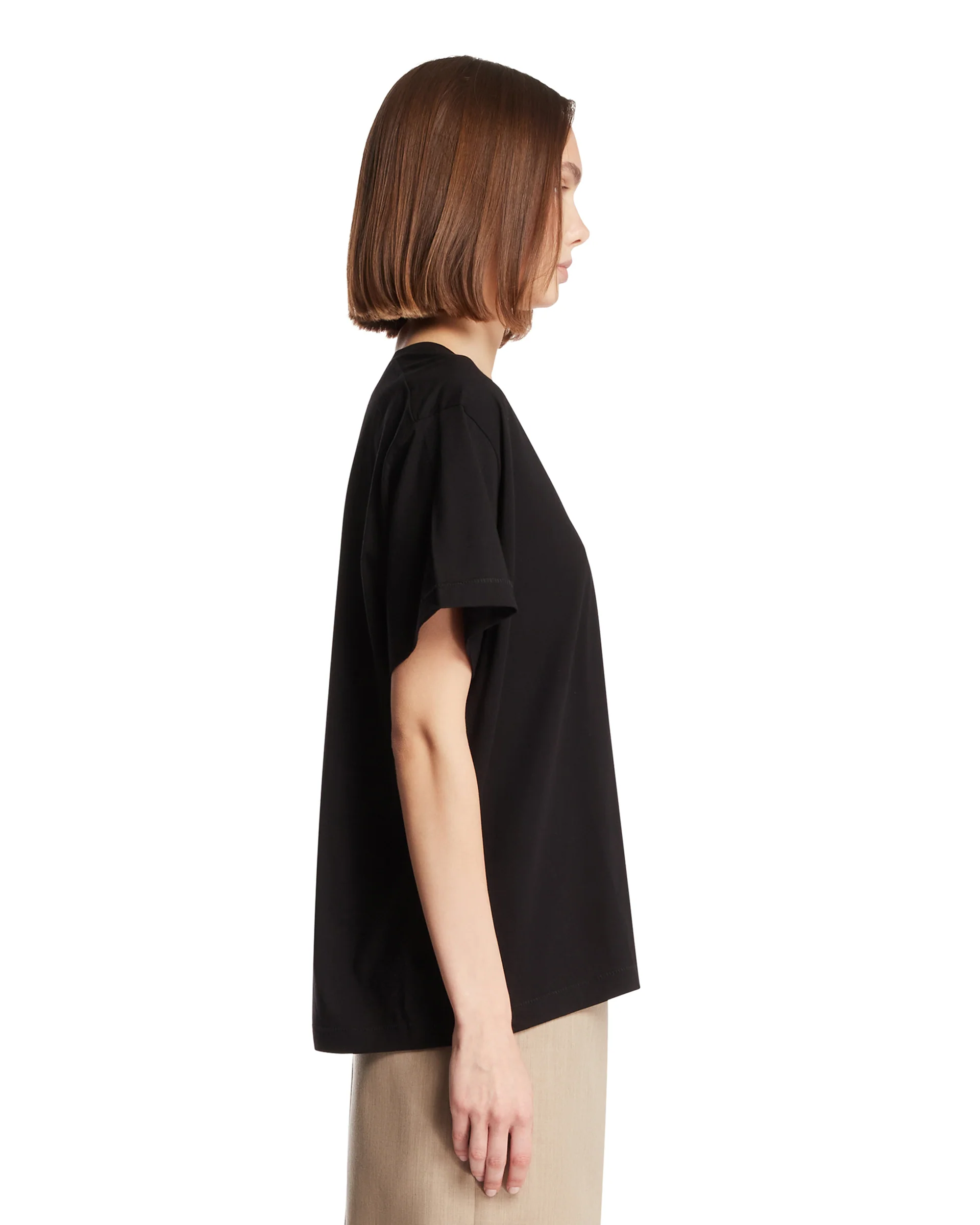 T-Shirt Linda In Cotone Nera - Image 4