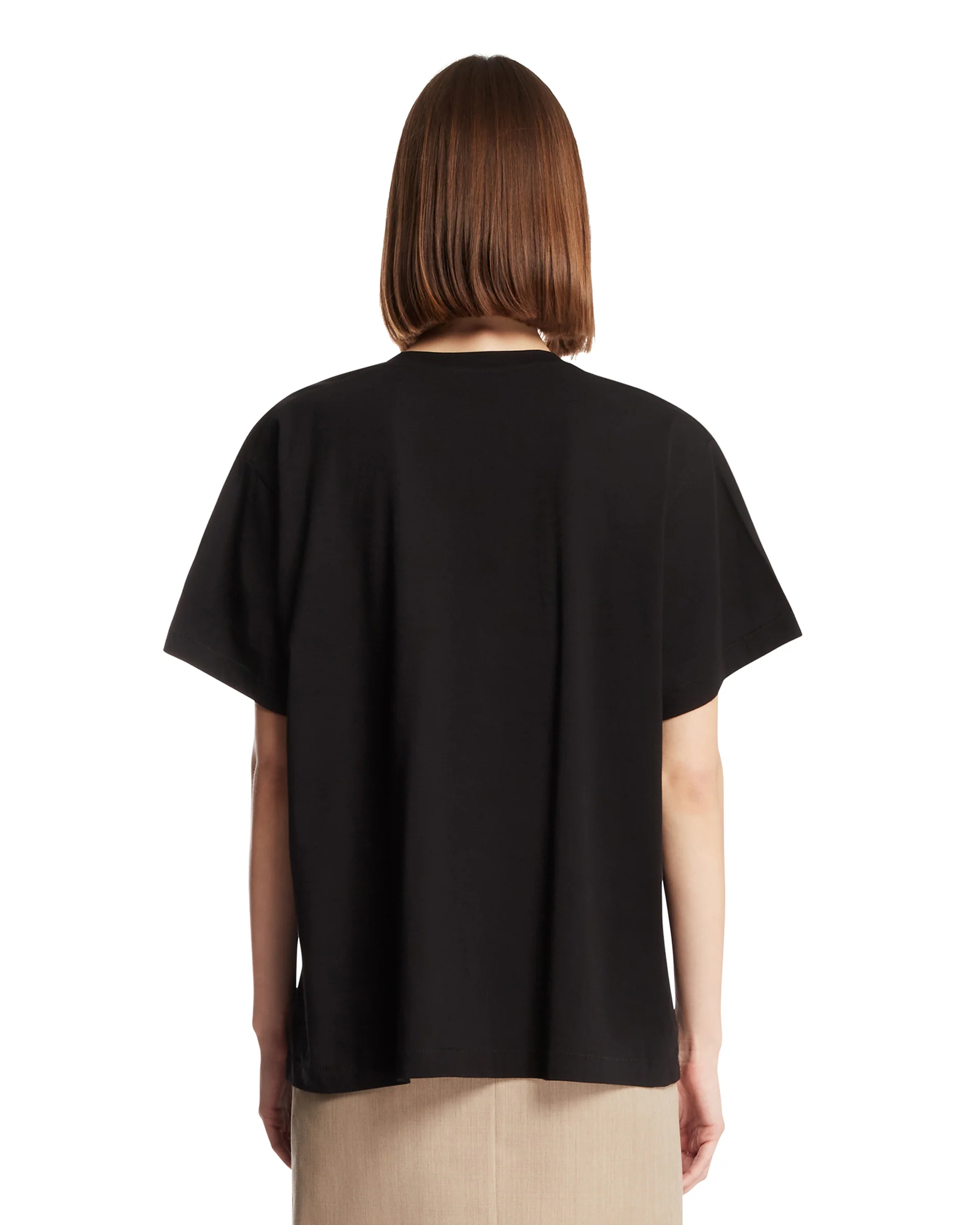 T-Shirt Linda In Cotone Nera - Image 5