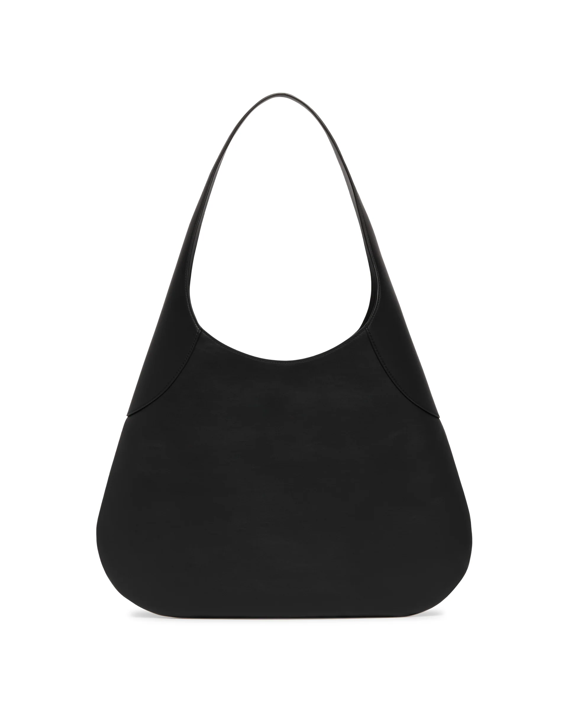 Hobo Bag Joan In Pelle Nera - Image 5