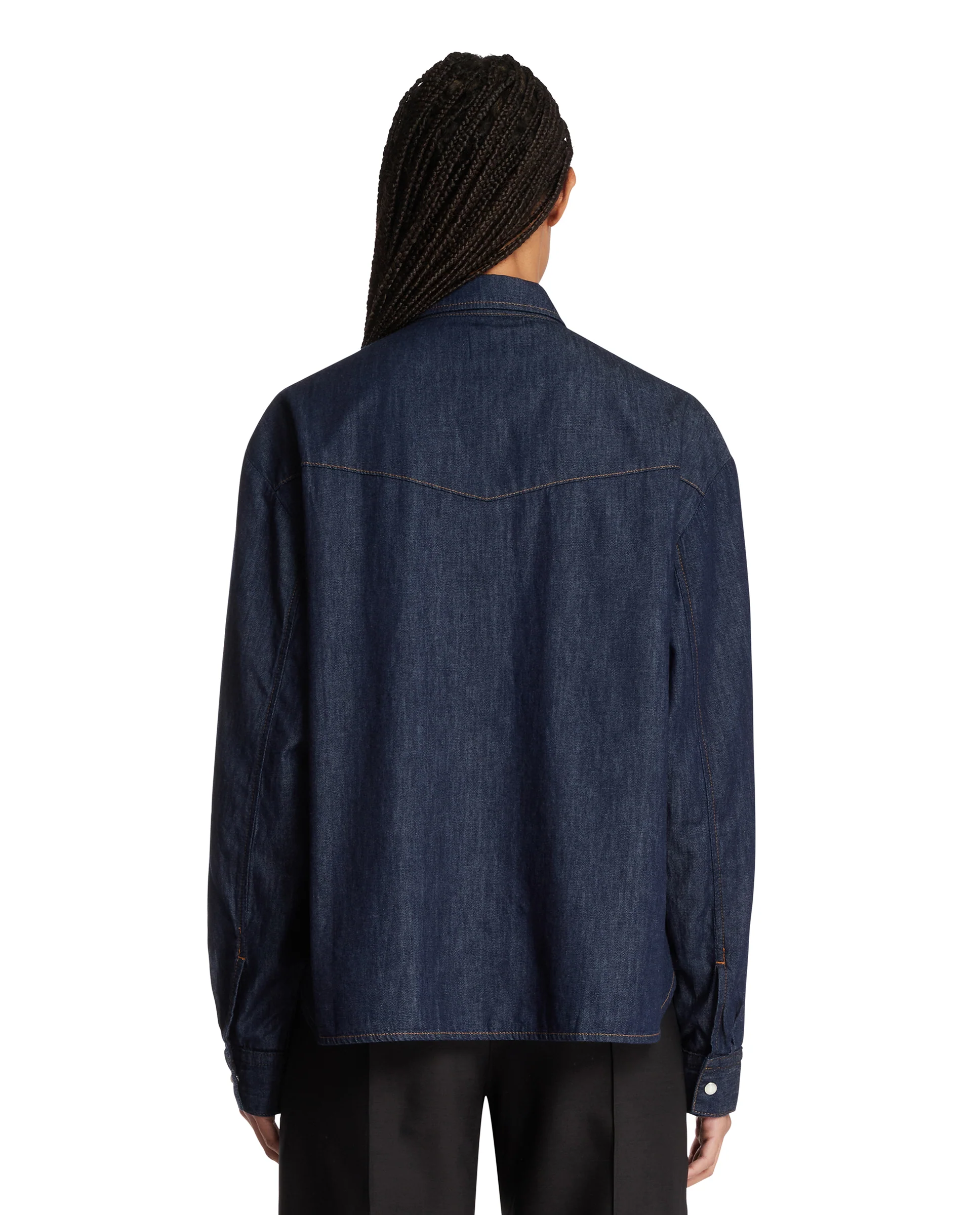 Camicia Grenon In Cotone Blu - Image 5