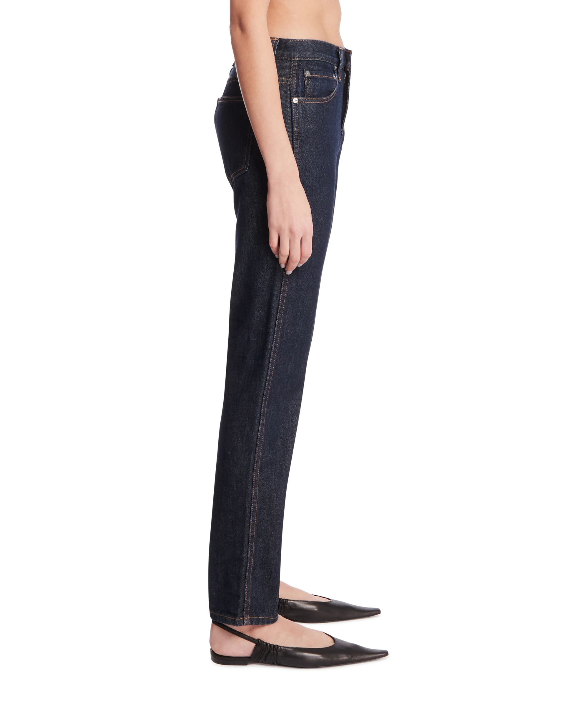 Jeans A Gamba Dritta Blu Scuri - Image 4