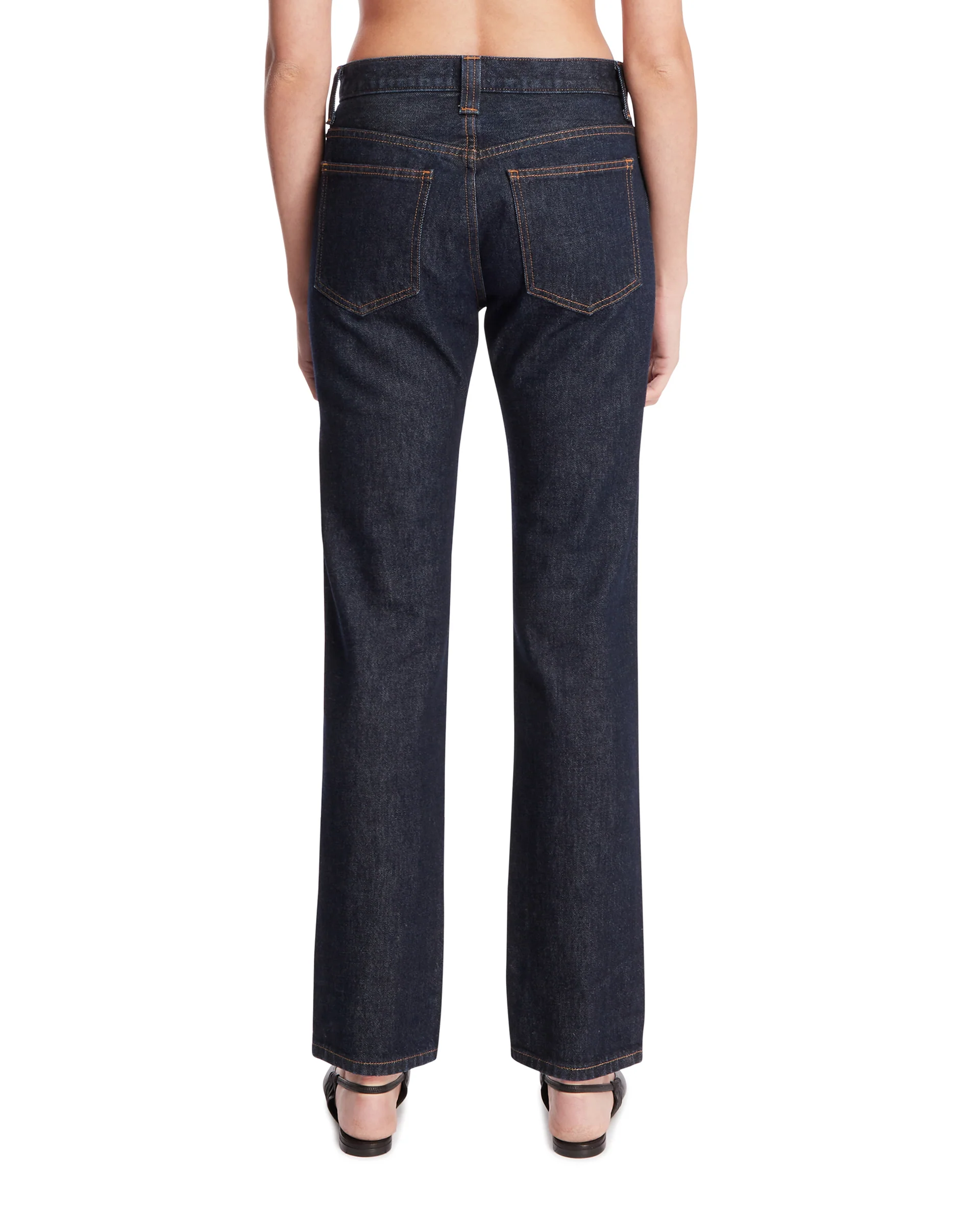 Jeans A Gamba Dritta Blu Scuri - Image 5