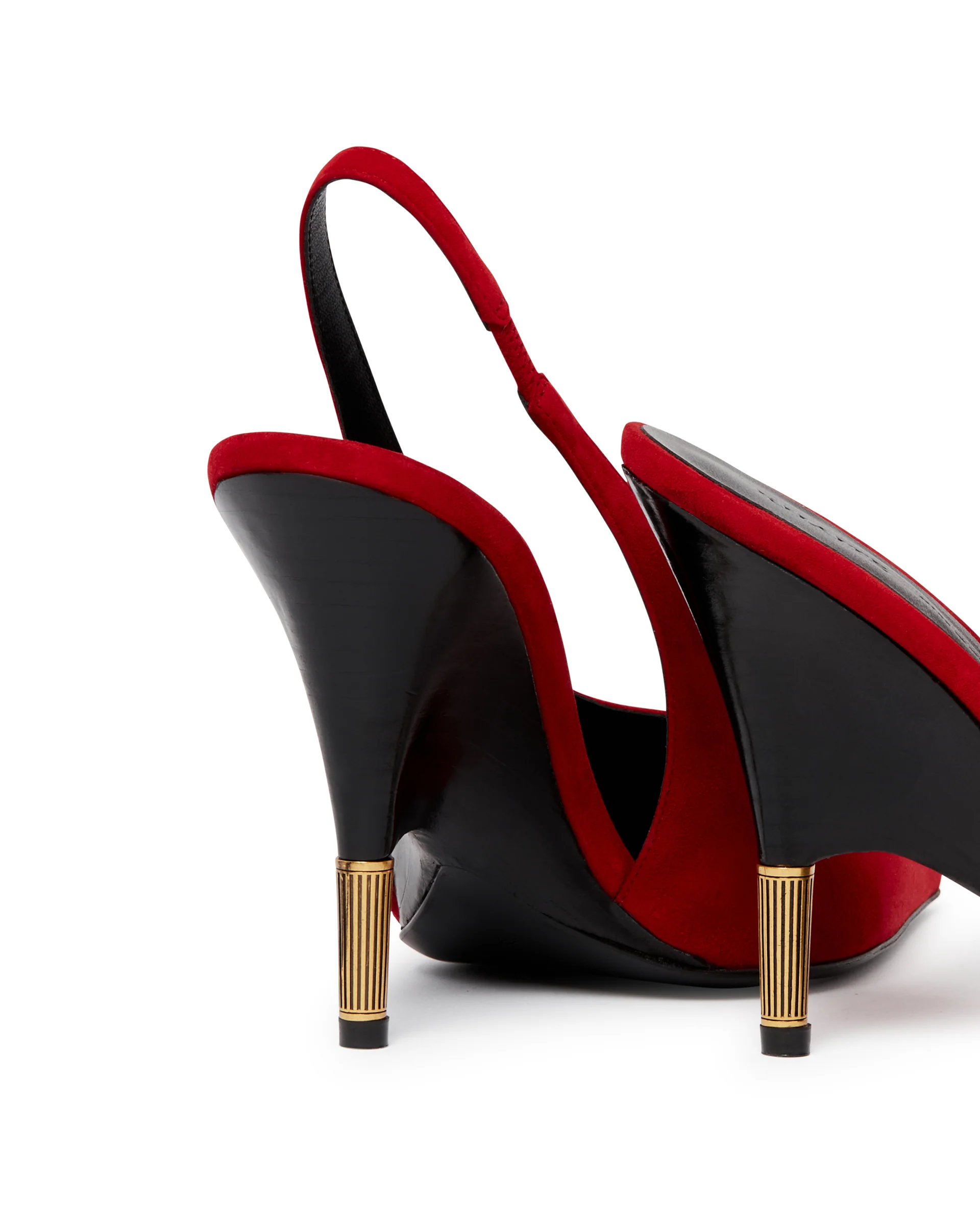 Decollete Bella In Suede Rosse - Image 6