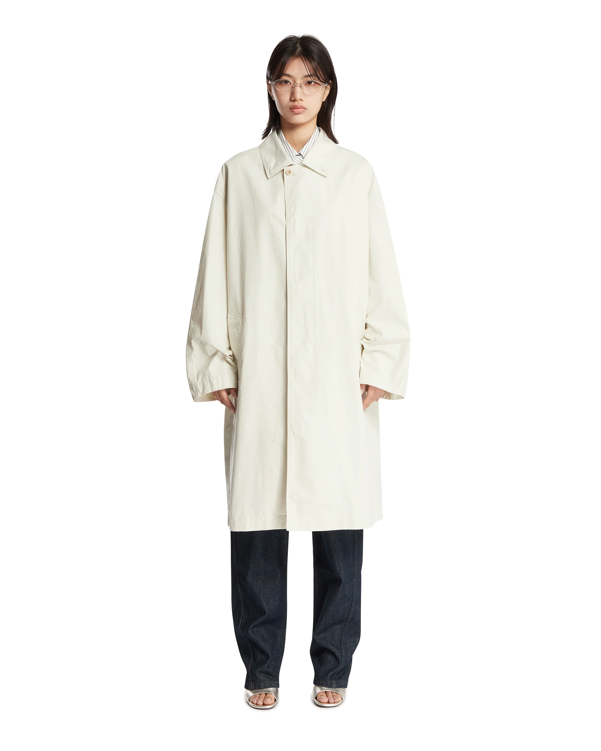 Trench In Cotone Beige