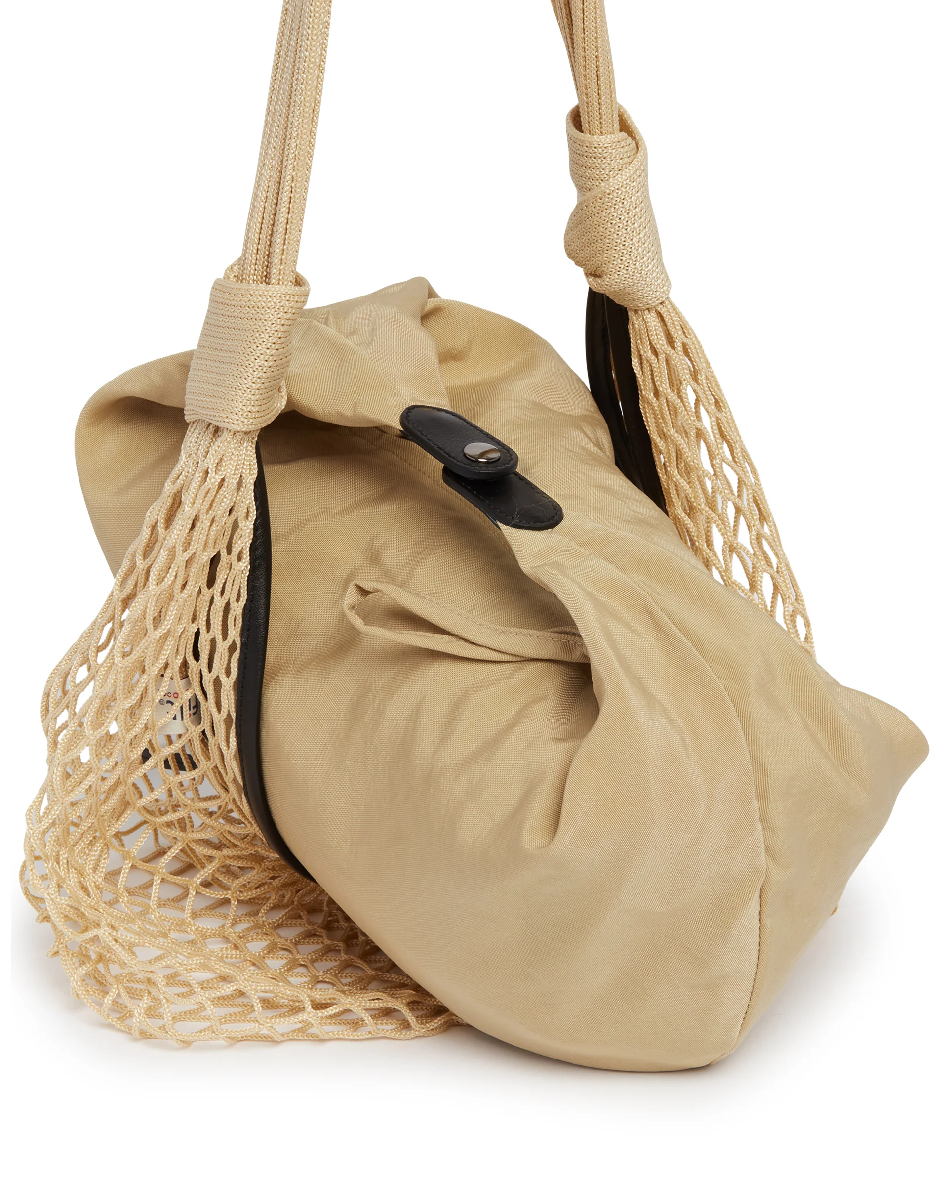 Borsa Fortune Croissant Filt Bag Beige - Image 4