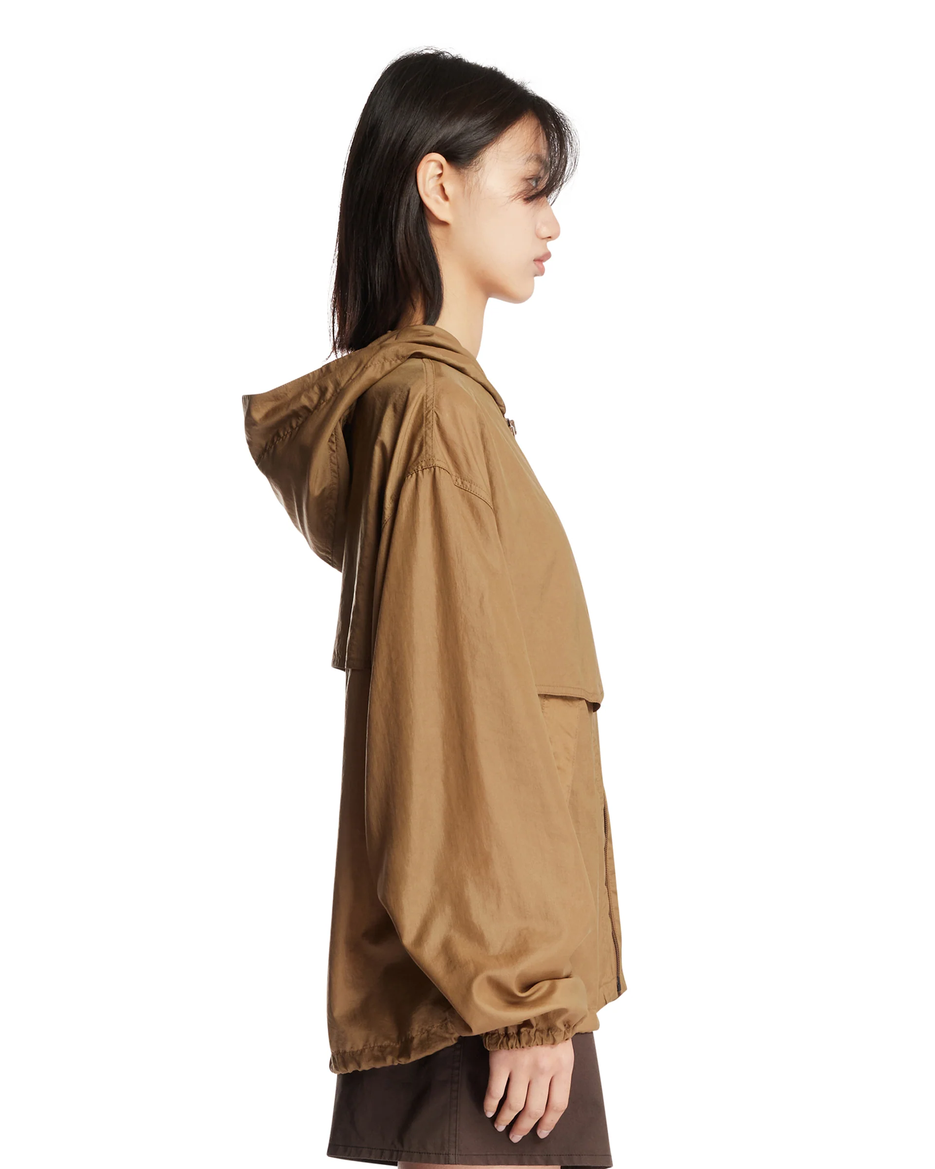 Giacca Con Cappuccio Beige - Image 4