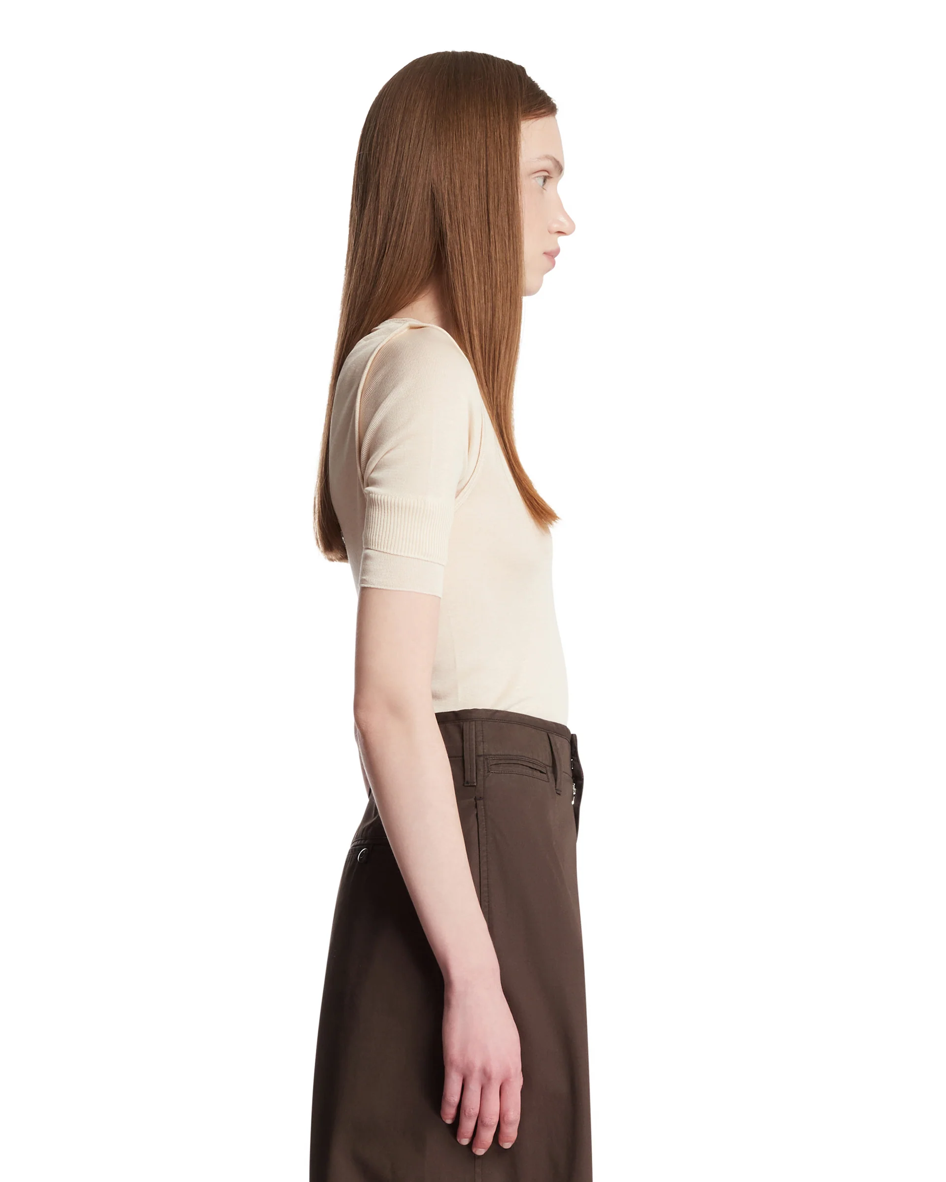 Top Semitrasparente Beige - Image 4