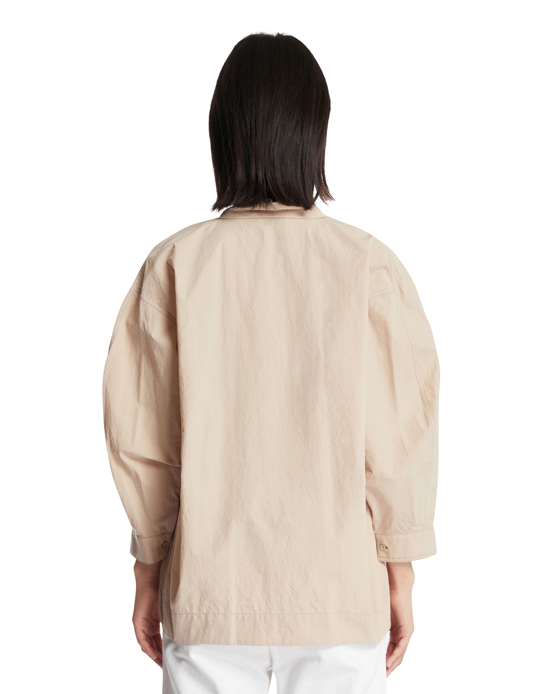 Camicia Con Foulard Beige - Image 5