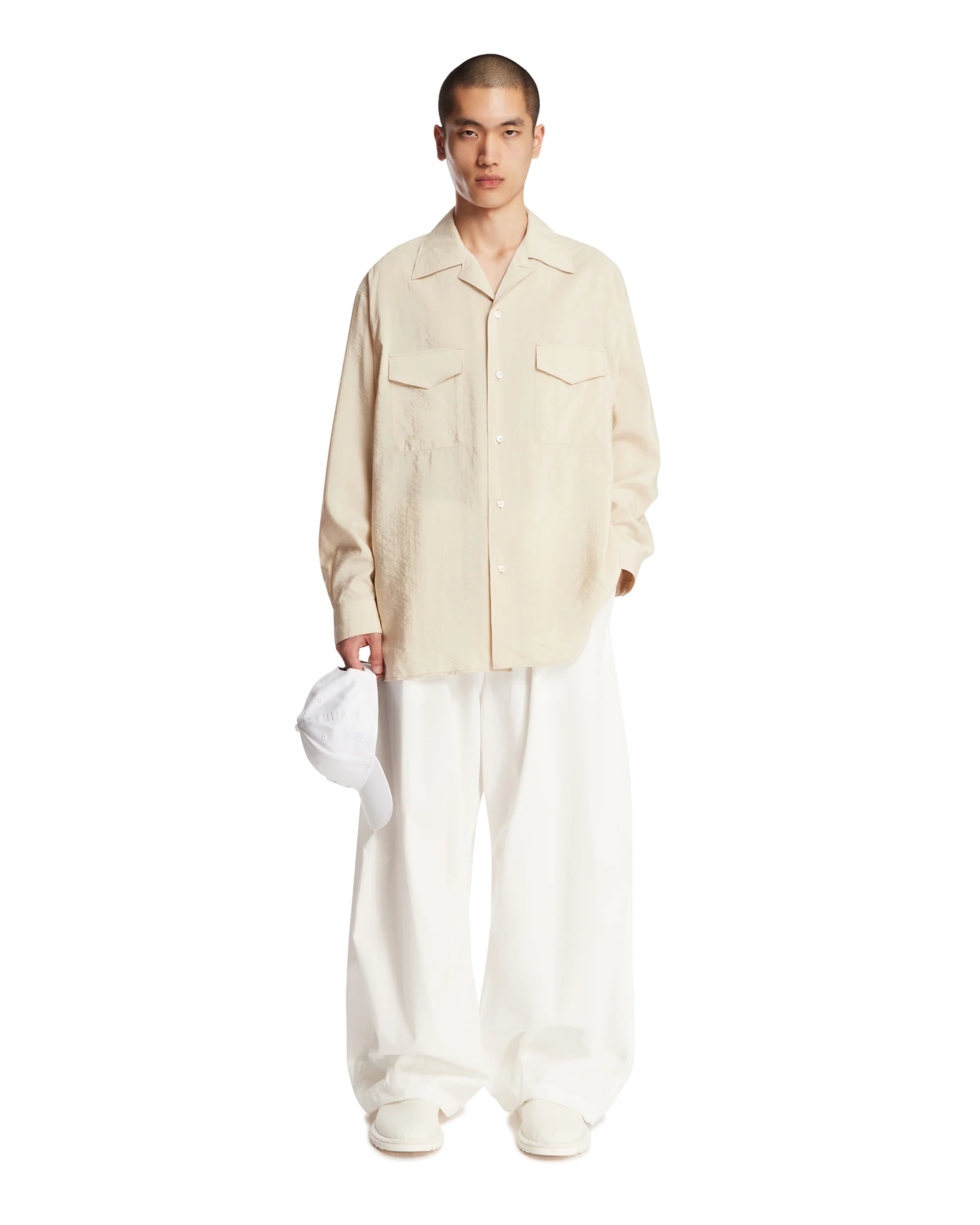 Camicia In Seta Beige - Image 3