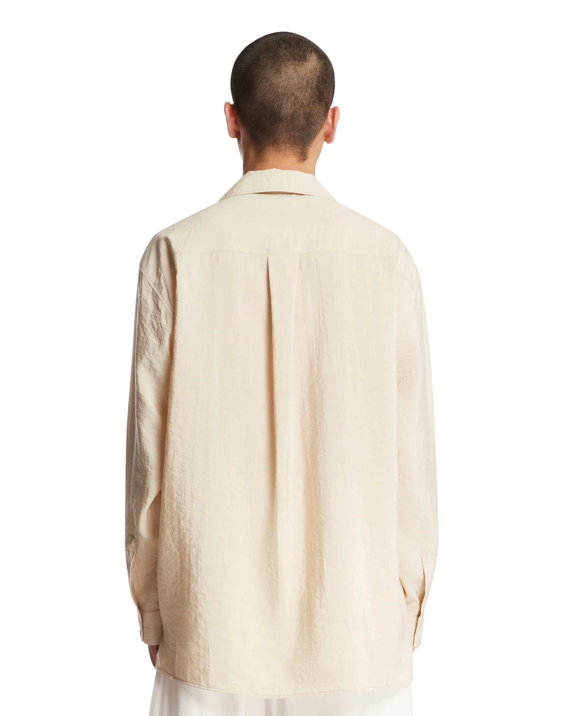 Camicia In Seta Beige - Image 5