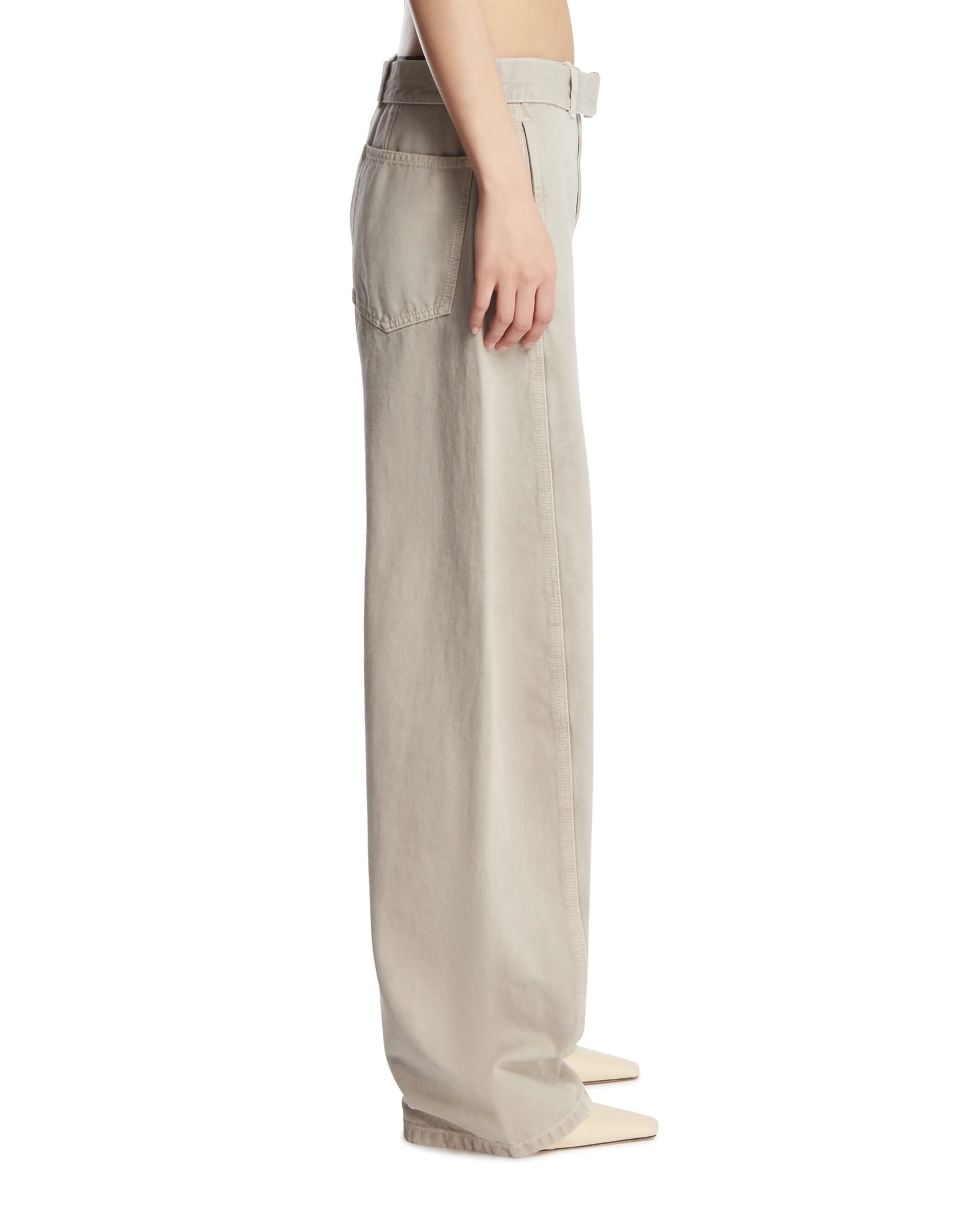 Pantaloni Twisted Beige - Image 4