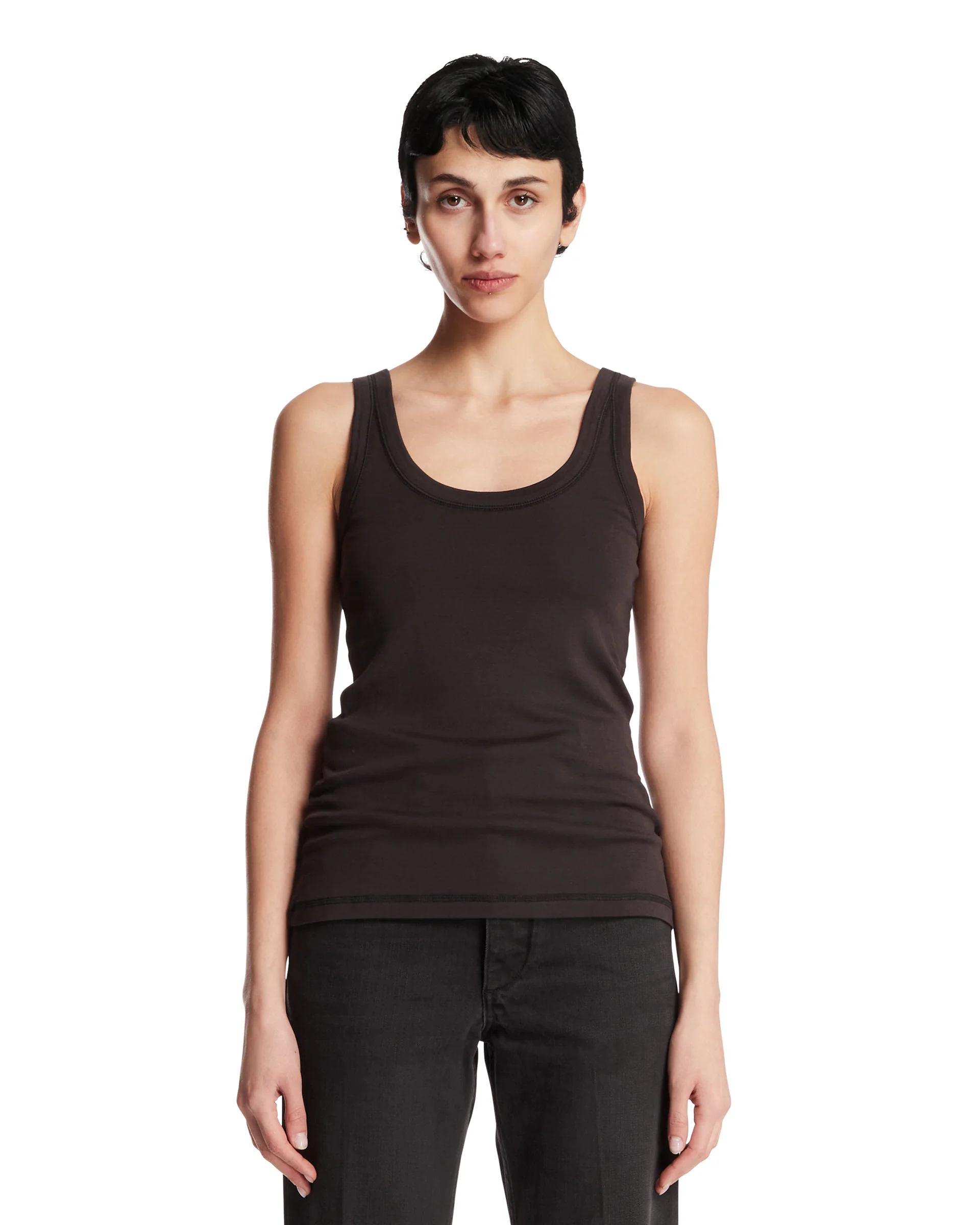 Top In Cotone Nero