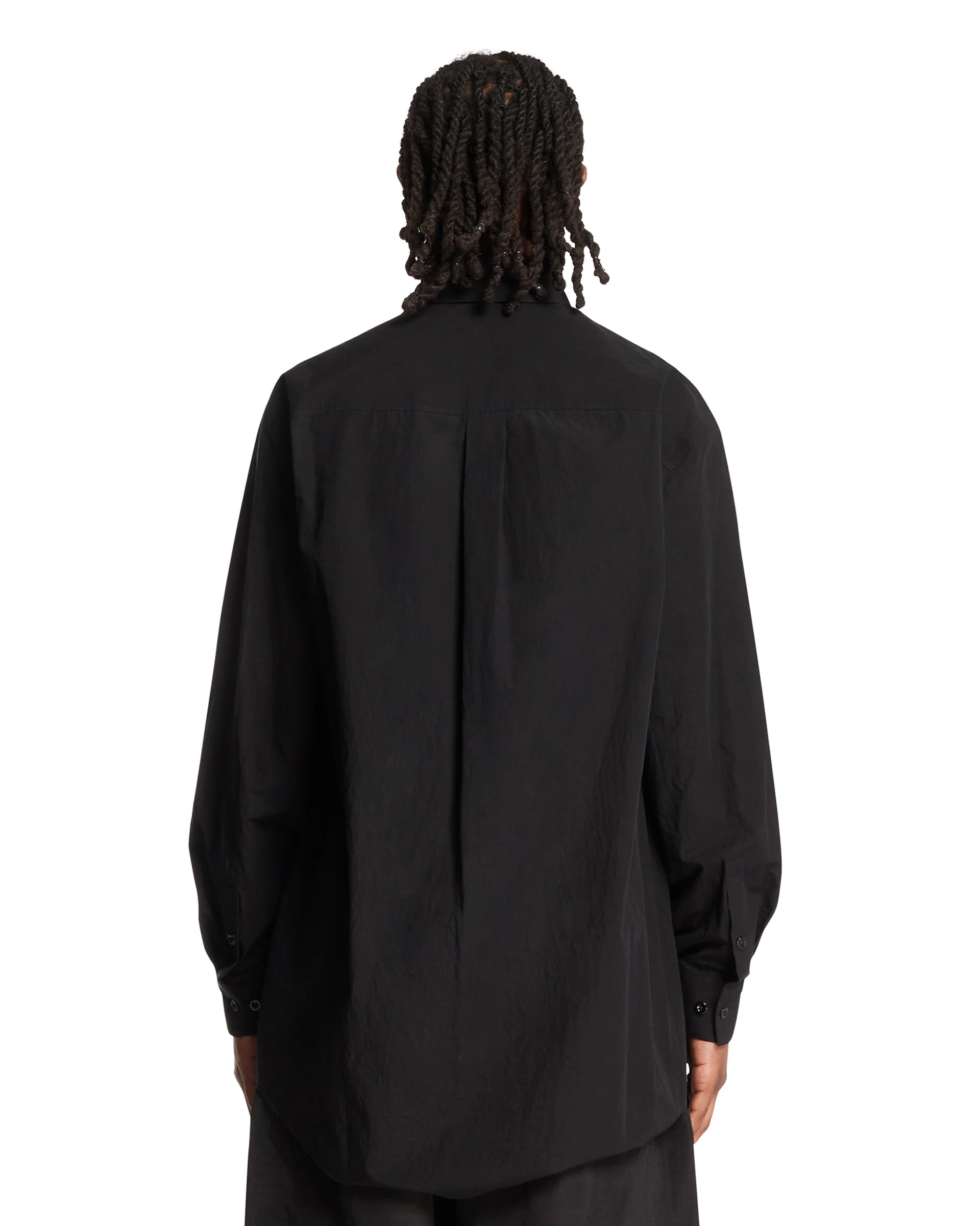 Camicia Oversize In Cotone Nera - Image 5