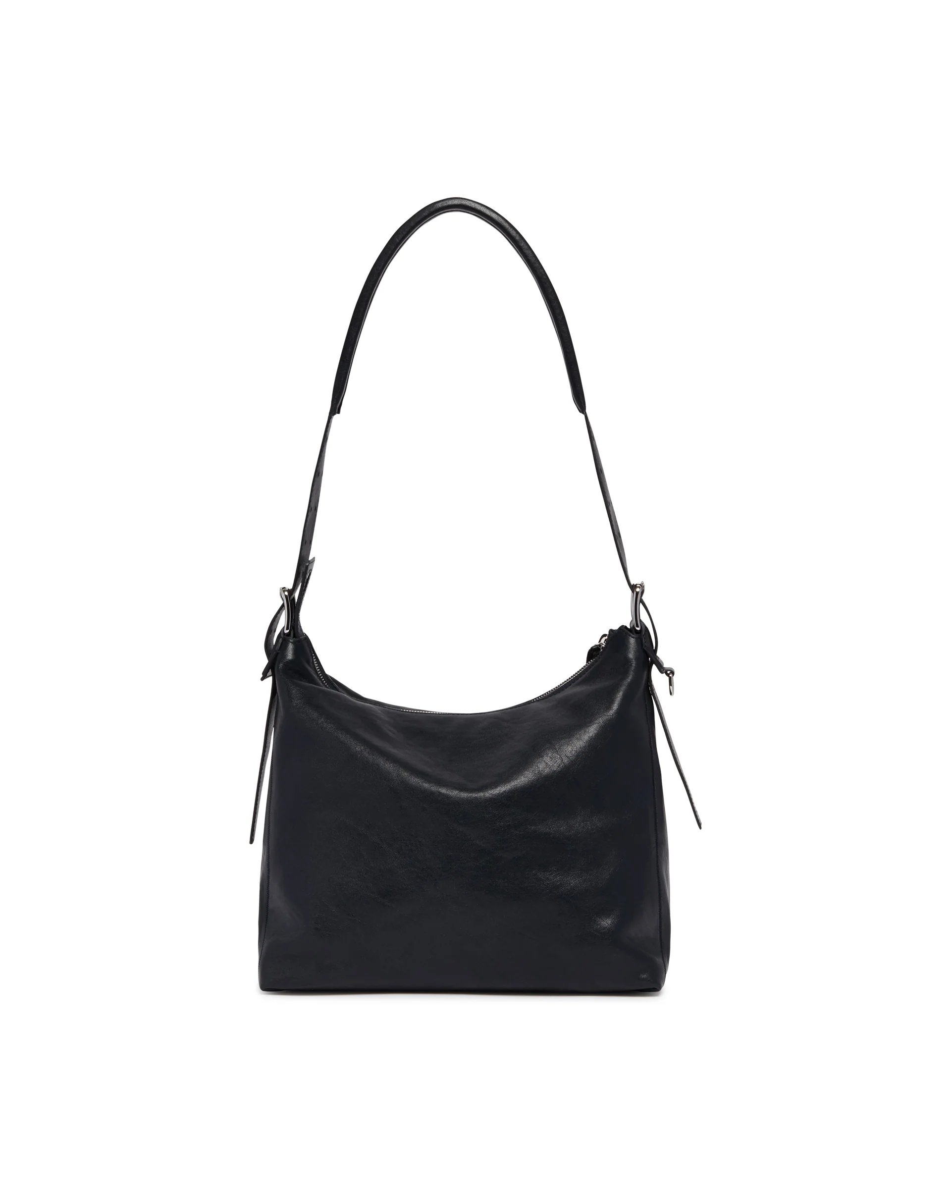 Borsa Belted In Pelle Blu - Image 5