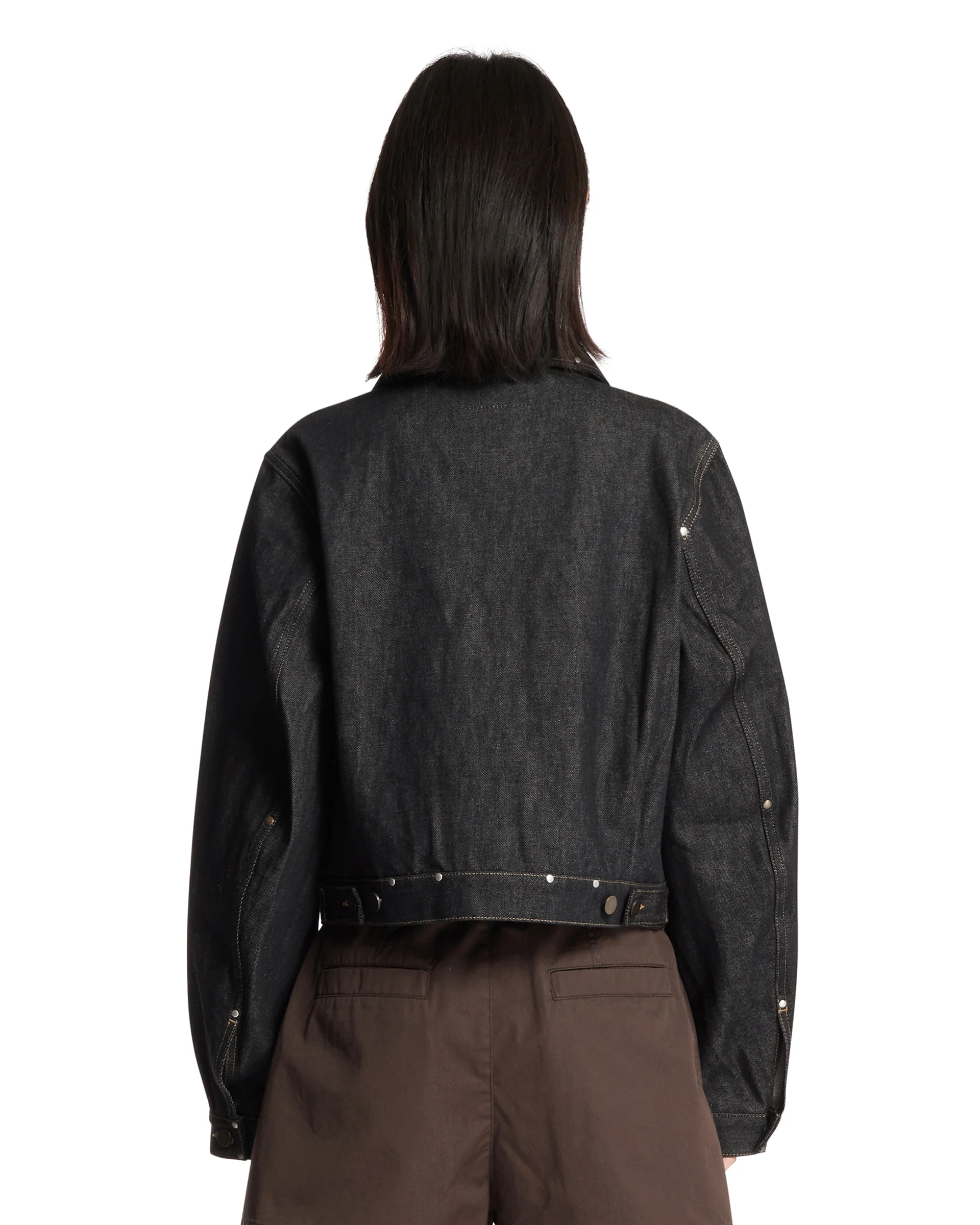 Blouson Jacket In Denim Blu - Image 5