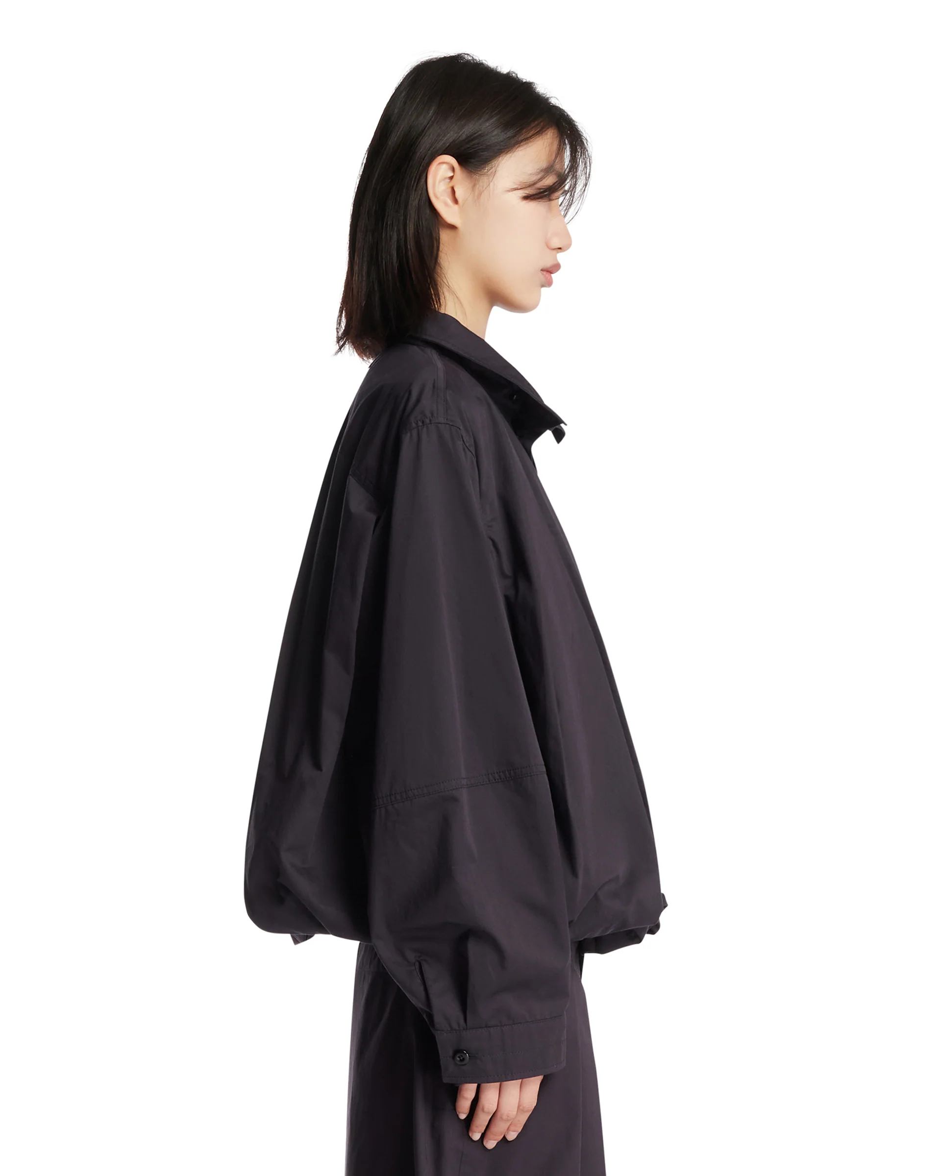 Blouson Jacket A Pieghe Blu - Image 4