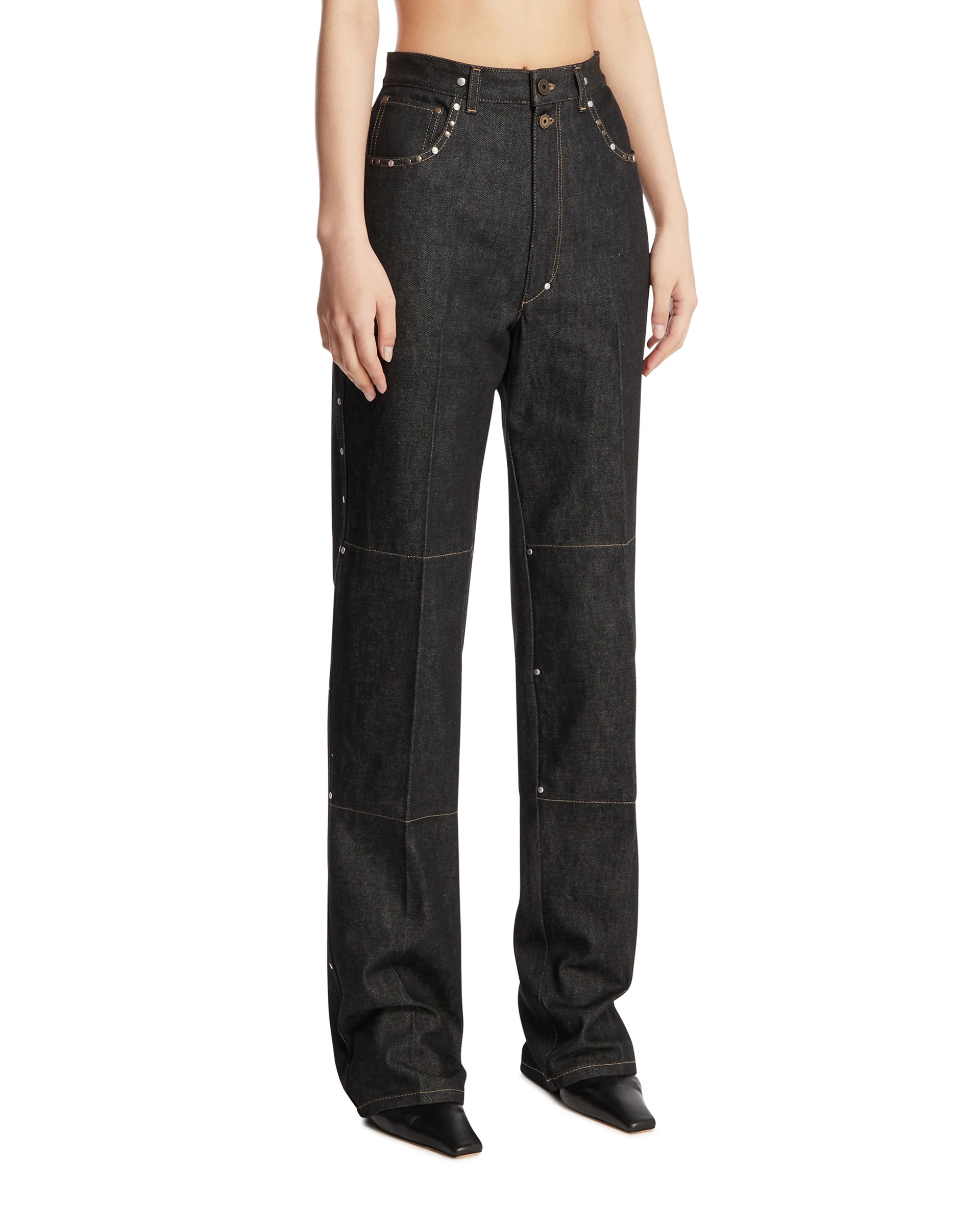 Jeans Con Borchie Blu - Image 2