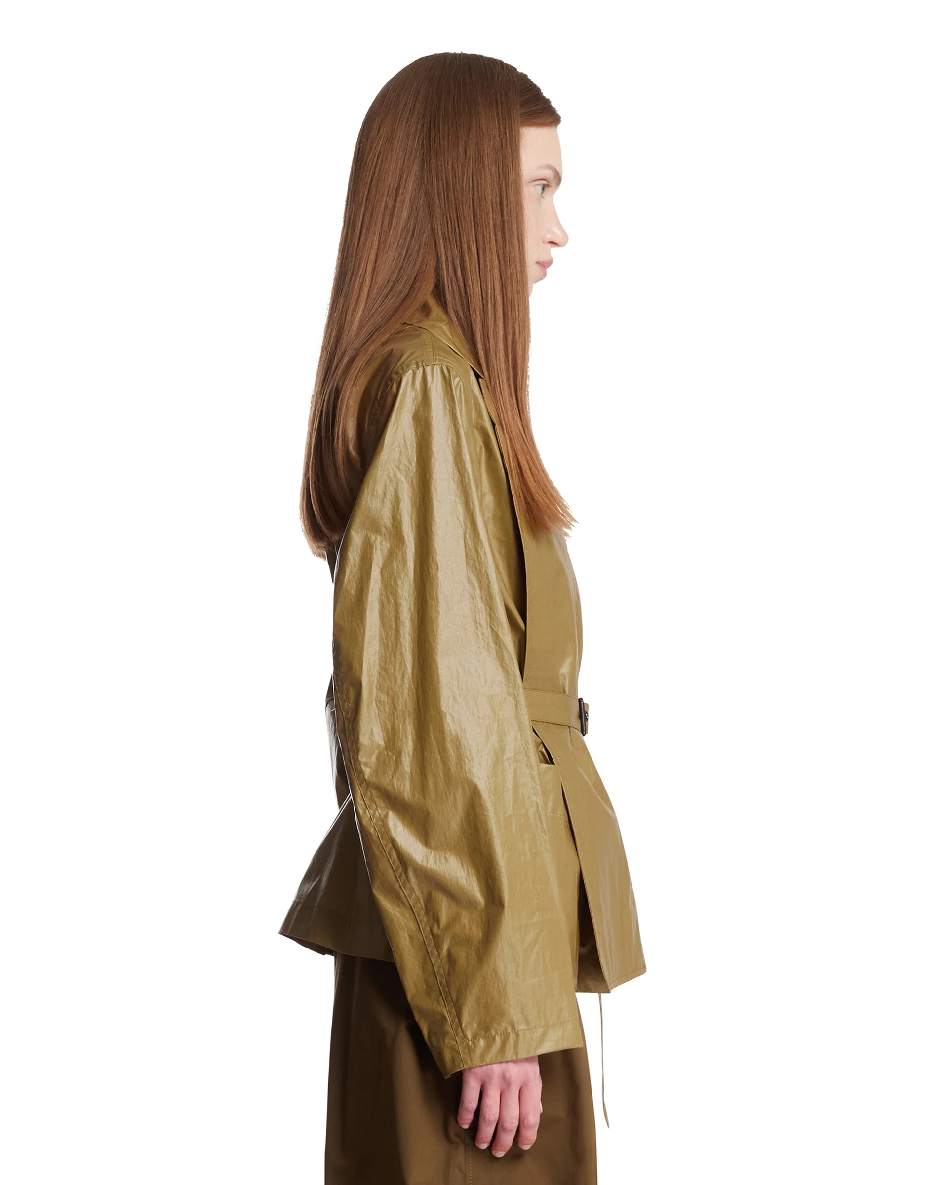 Giacca Con Cintura Marrone - Image 4