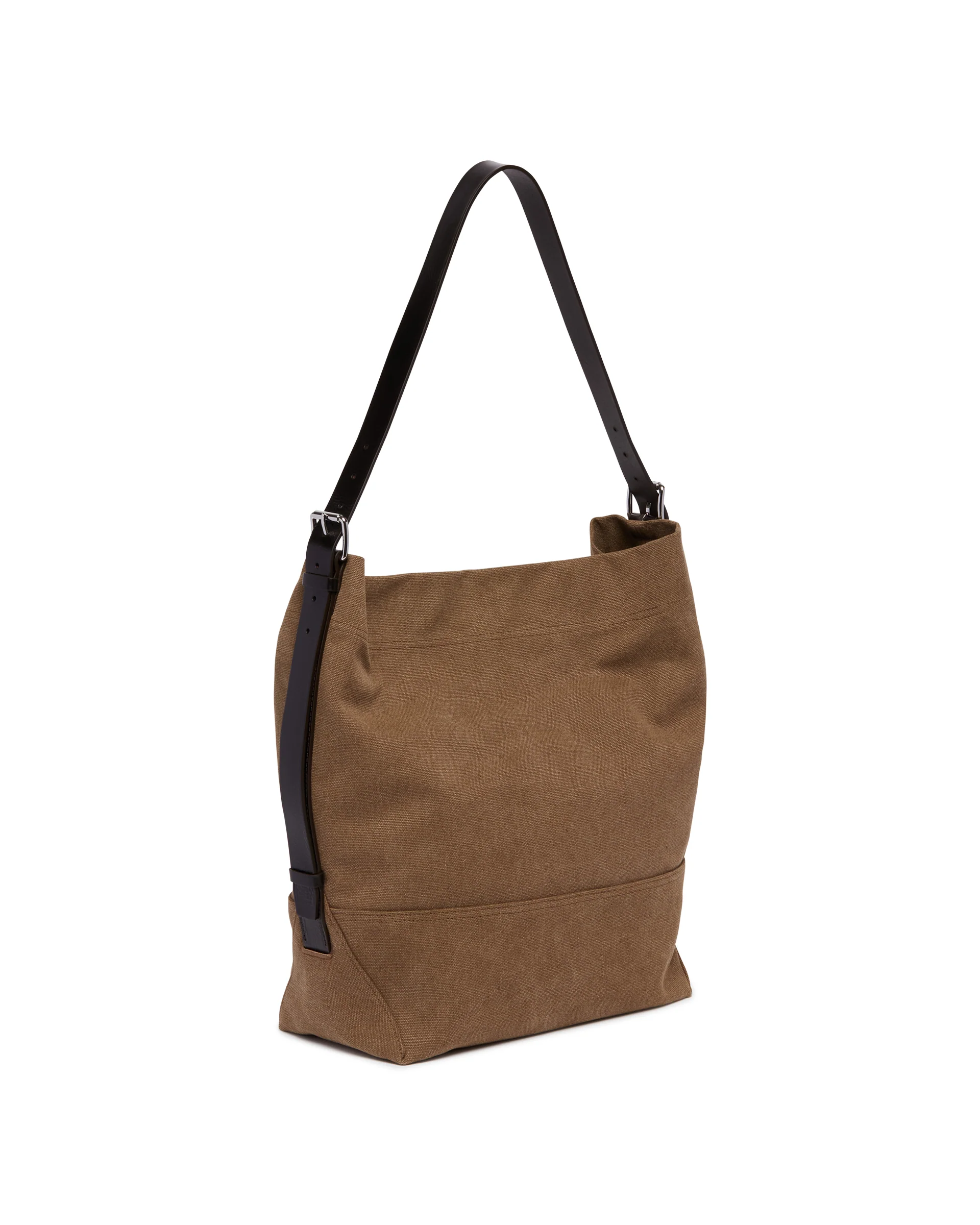 Borsa Belted In Canvas Marrone - Image 4