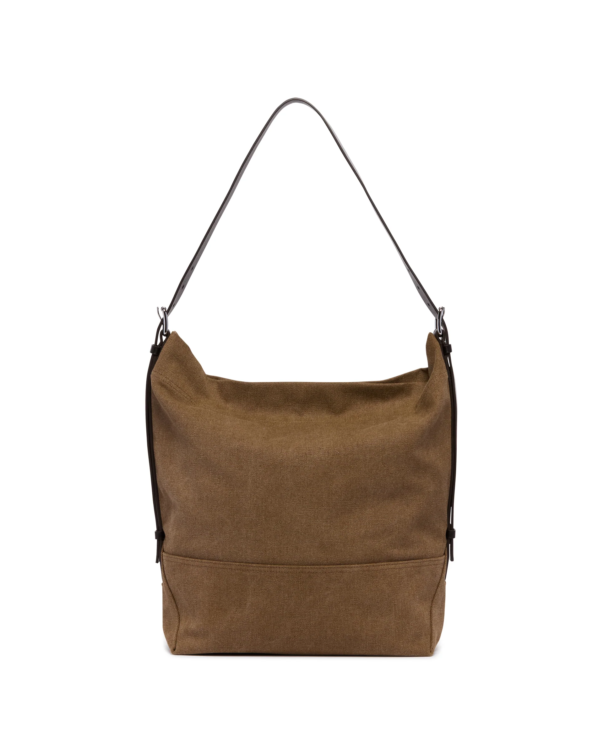 Borsa Belted In Canvas Marrone - Image 5